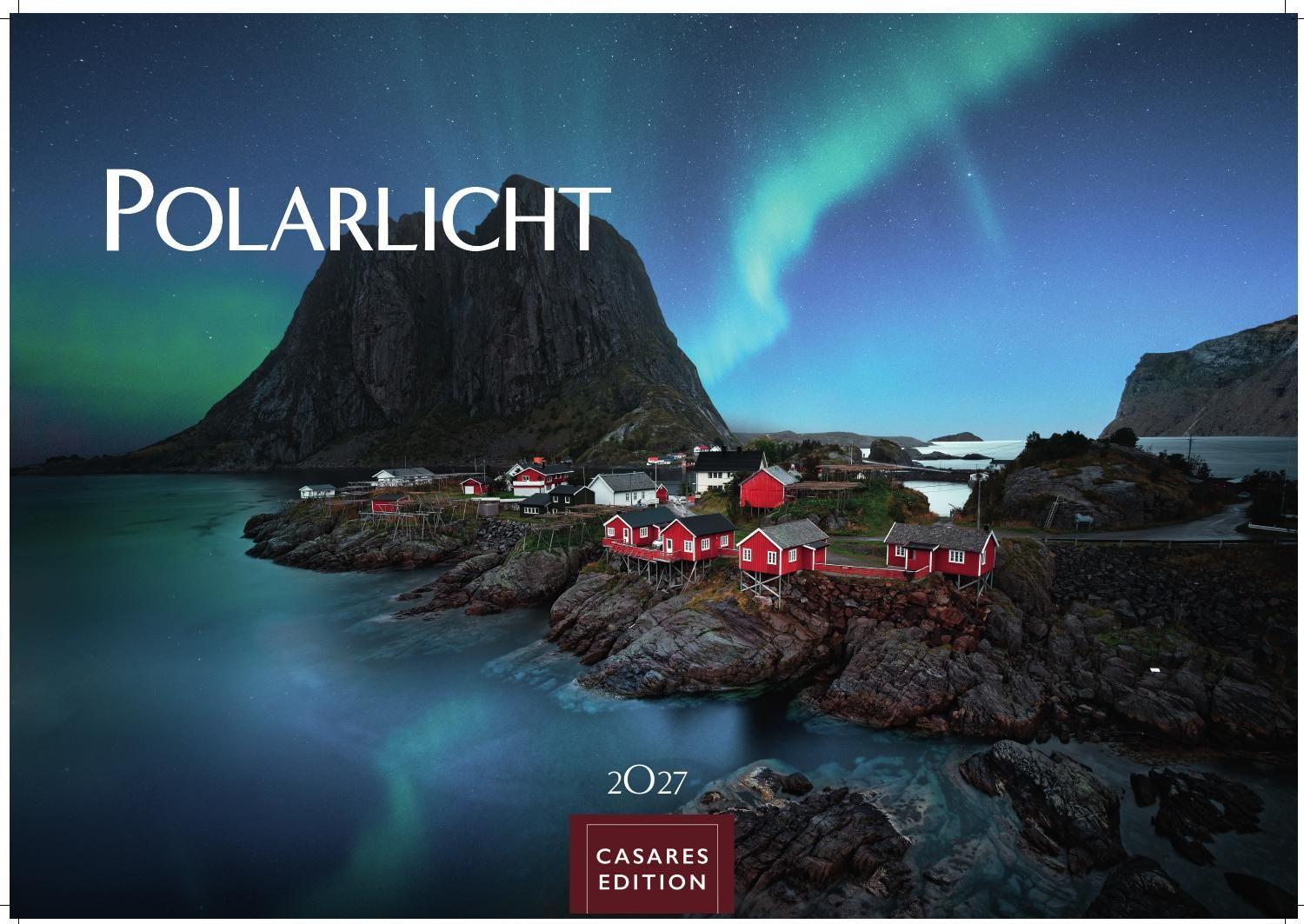 Vorderes Coverbild Polarlicht Kalender 2027 - Wandkalender | Fotokalender Naturkalender 35x50cm Grosses Format - Erleben Sie die Magie der Aurora Borealis - für Naturenthusiasten