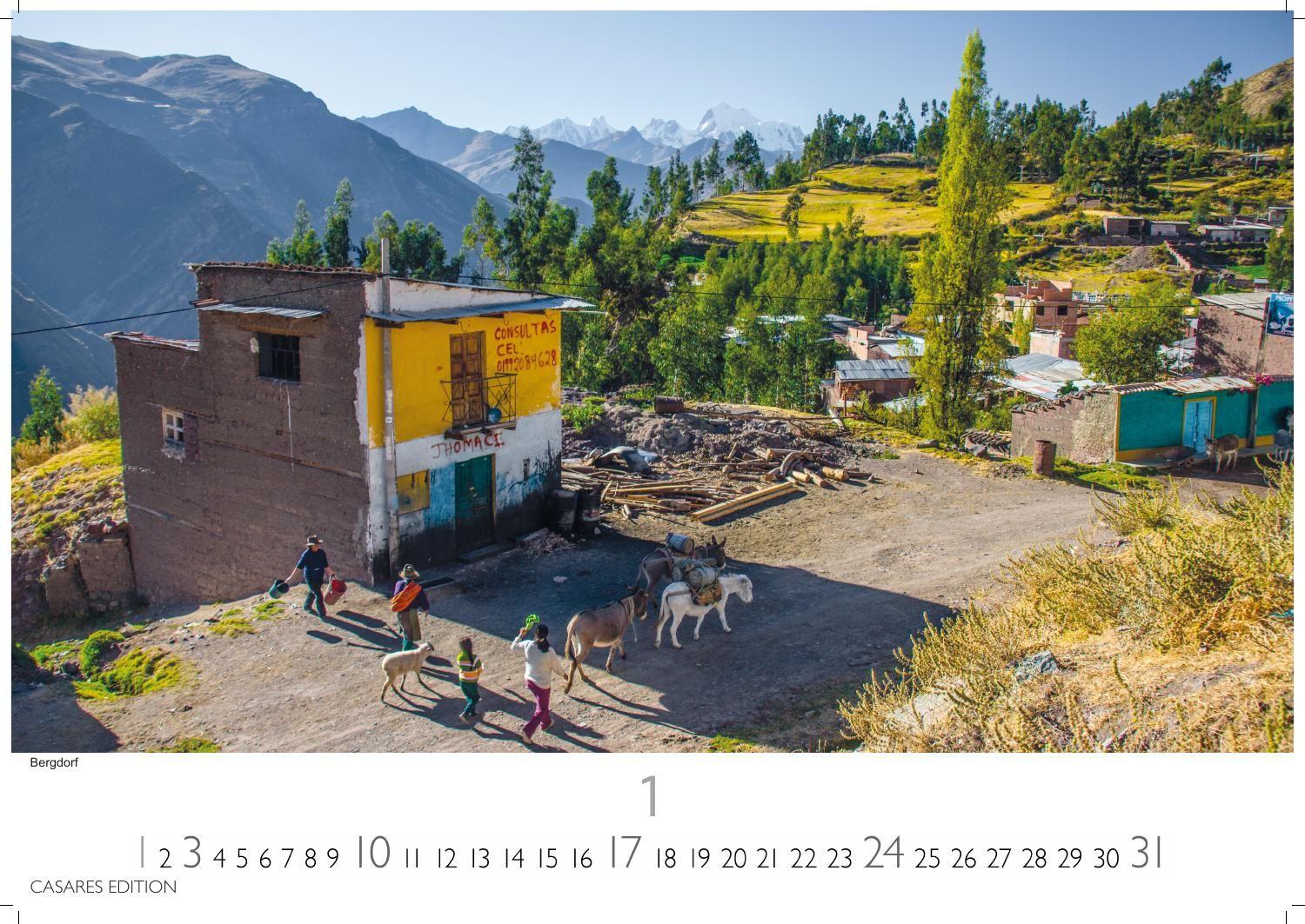 Beispielinhalt (Bild) Peru Kalender 2027 - Wandkalender | Fotokalender Südamerika 24x35cm - Bildkalender mit faszinierenden Natur- und Kulturszenen für Reisefans, Südamerika-Liebhaber & Träumer