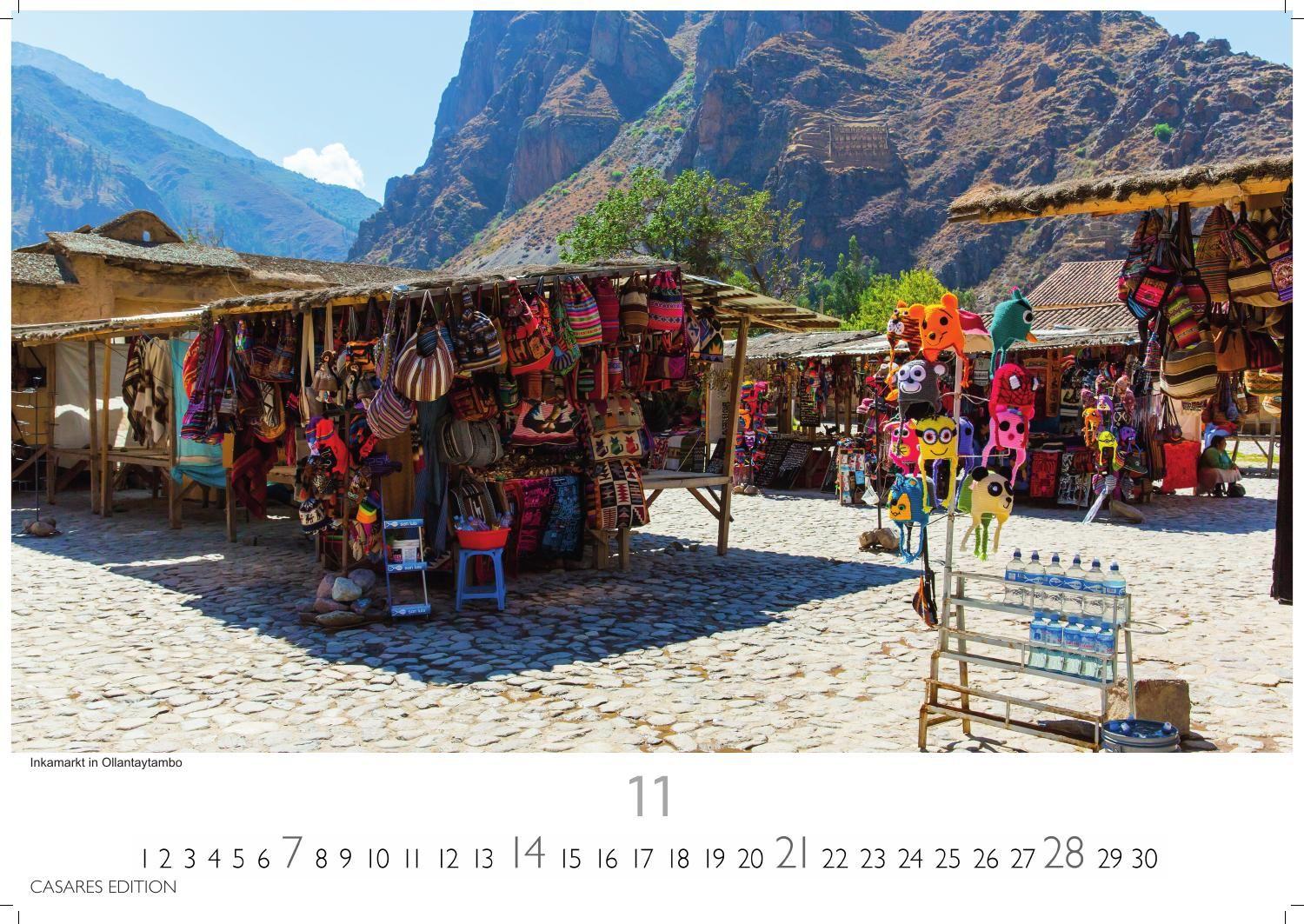 Beispielinhalt (Bild) Peru Kalender 2027 - Wandkalender | Fotokalender Südamerika 24x35cm - Bildkalender mit faszinierenden Natur- und Kulturszenen für Reisefans, Südamerika-Liebhaber & Träumer