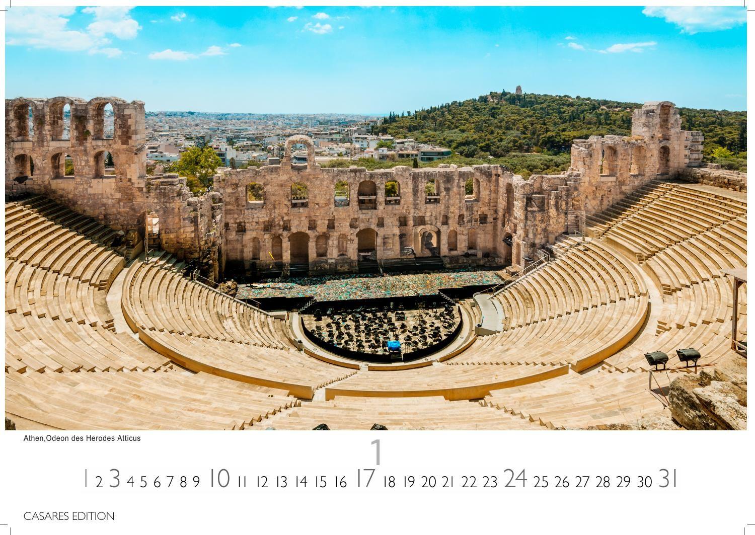 Beispielinhalt (Bild) Griechenland Kalender 2027 - Wandkalender | Fotokalender Griechenland 35x50 cm - Traumhafte Aussichten Griechenlands - . mit beeindruckenden Fotos