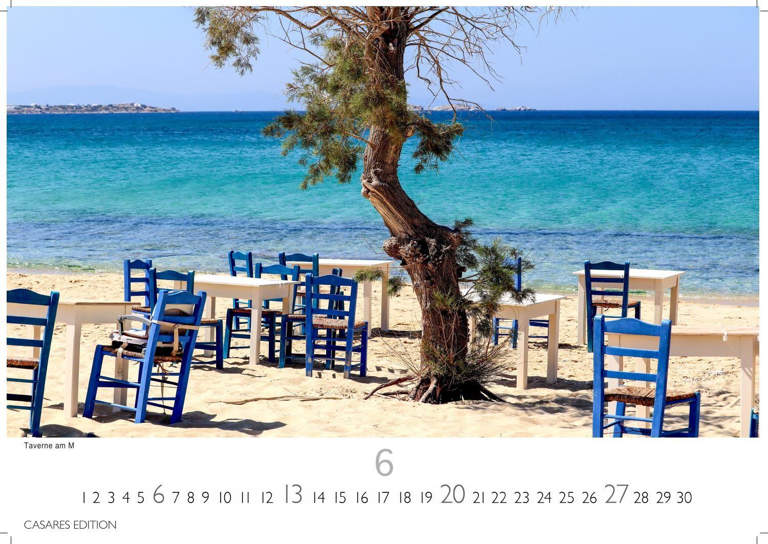 Beispielinhalt (Bild) Griechenland Kalender 2027 - Wandkalender | Fotokalender Griechenland 35x50 cm - Traumhafte Aussichten Griechenlands - . mit beeindruckenden Fotos