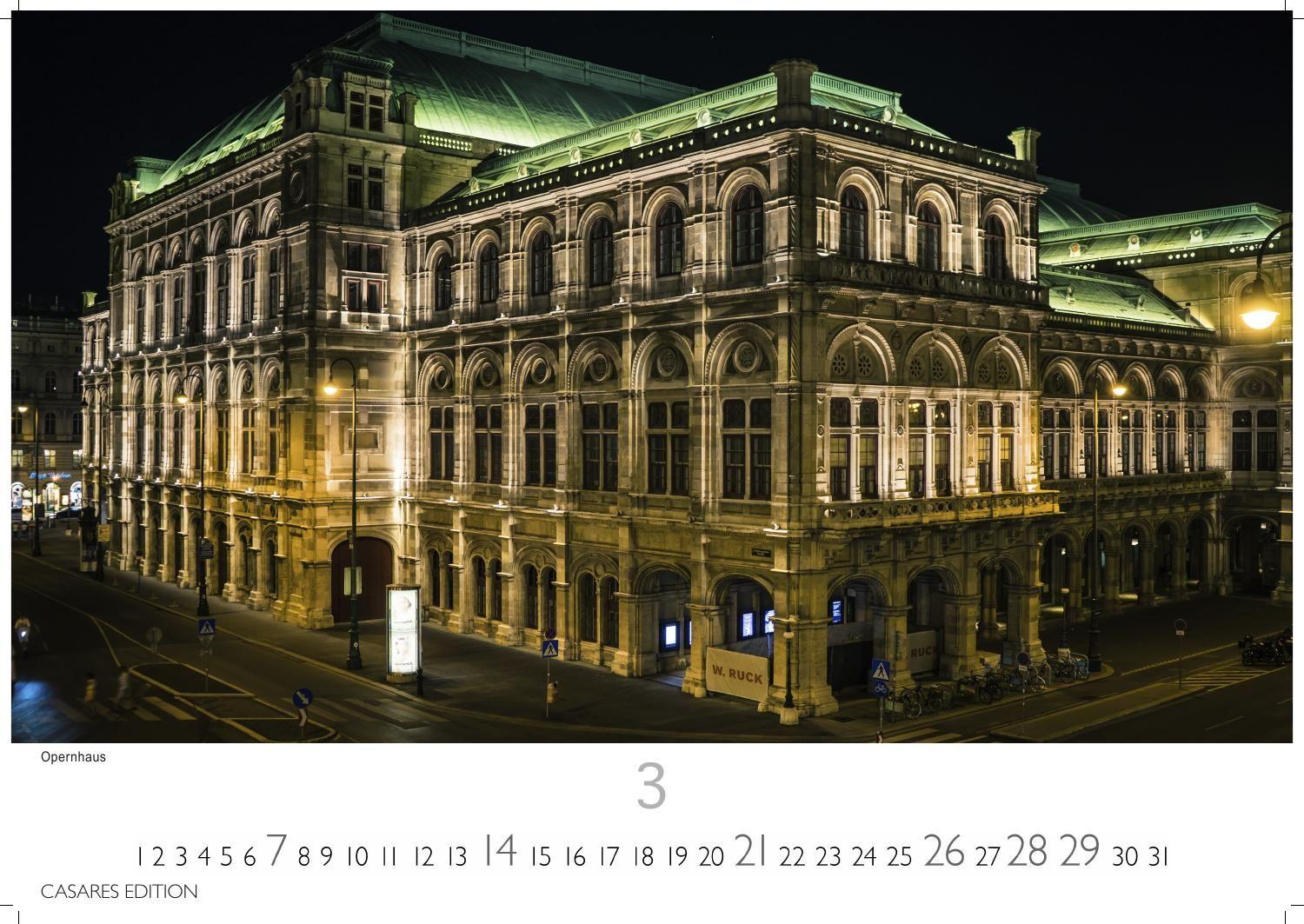Beispielinhalt (Bild) Wien Kalender 2027 - Wandkalender | Fotokalender | Österreich Kalender | Alpenländer 24x35cm - Beeindruckende Bilder von Wien's schönsten Sehenswürdigkeiten