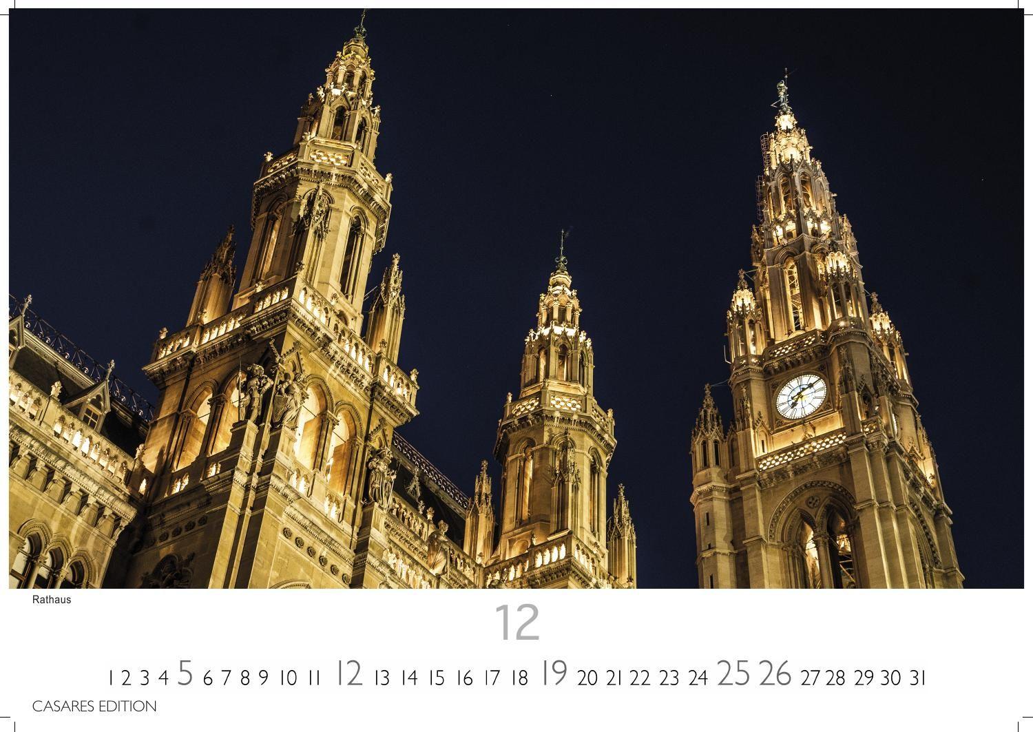 Beispielinhalt (Bild) Wien Kalender 2027 - Wandkalender | Fotokalender | Österreich Kalender | Alpenländer 24x35cm - Beeindruckende Bilder von Wien's schönsten Sehenswürdigkeiten