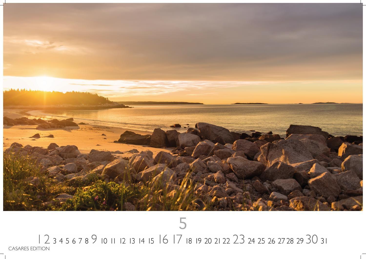 Beispielinhalt (Bild) Nordisches Licht Kalender 2027 - Wandkalender | Fotokalender Naturkalender 35x50cm- mit 12 faszinierenden Fotografien von Landschaften im mildem nordischen Licht