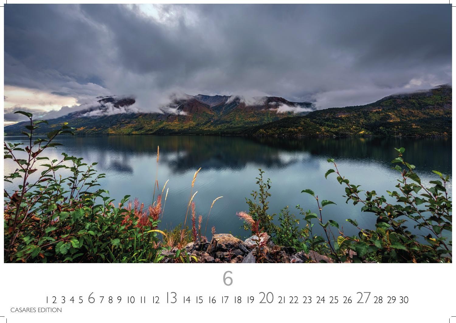 Beispielinhalt (Bild) Nordisches Licht Kalender 2027 - Wandkalender | Fotokalender Naturkalender 35x50cm- mit 12 faszinierenden Fotografien von Landschaften im mildem nordischen Licht