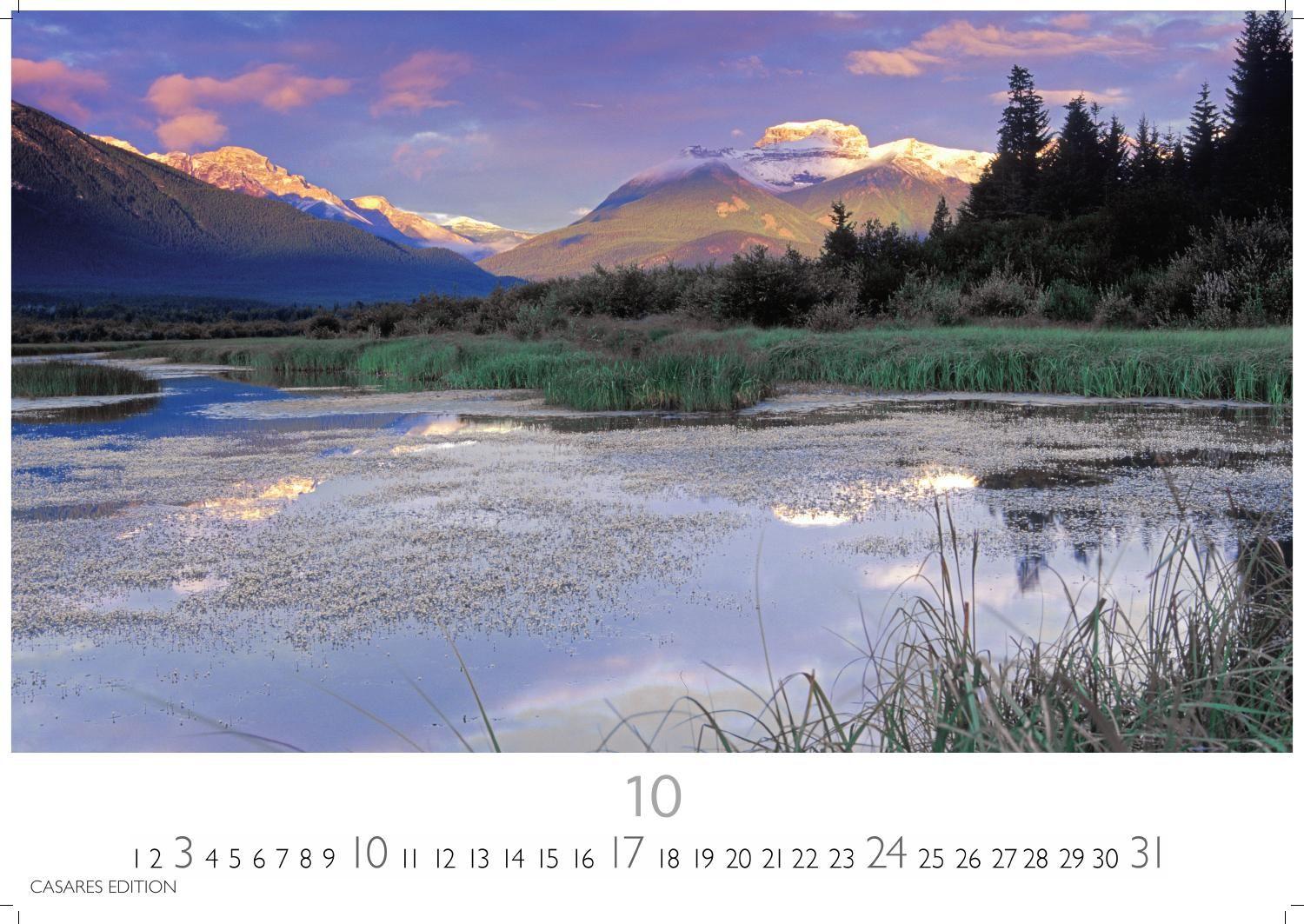 Beispielinhalt (Bild) Nordisches Licht Kalender 2027 - Wandkalender | Fotokalender Naturkalender 35x50cm- mit 12 faszinierenden Fotografien von Landschaften im mildem nordischen Licht