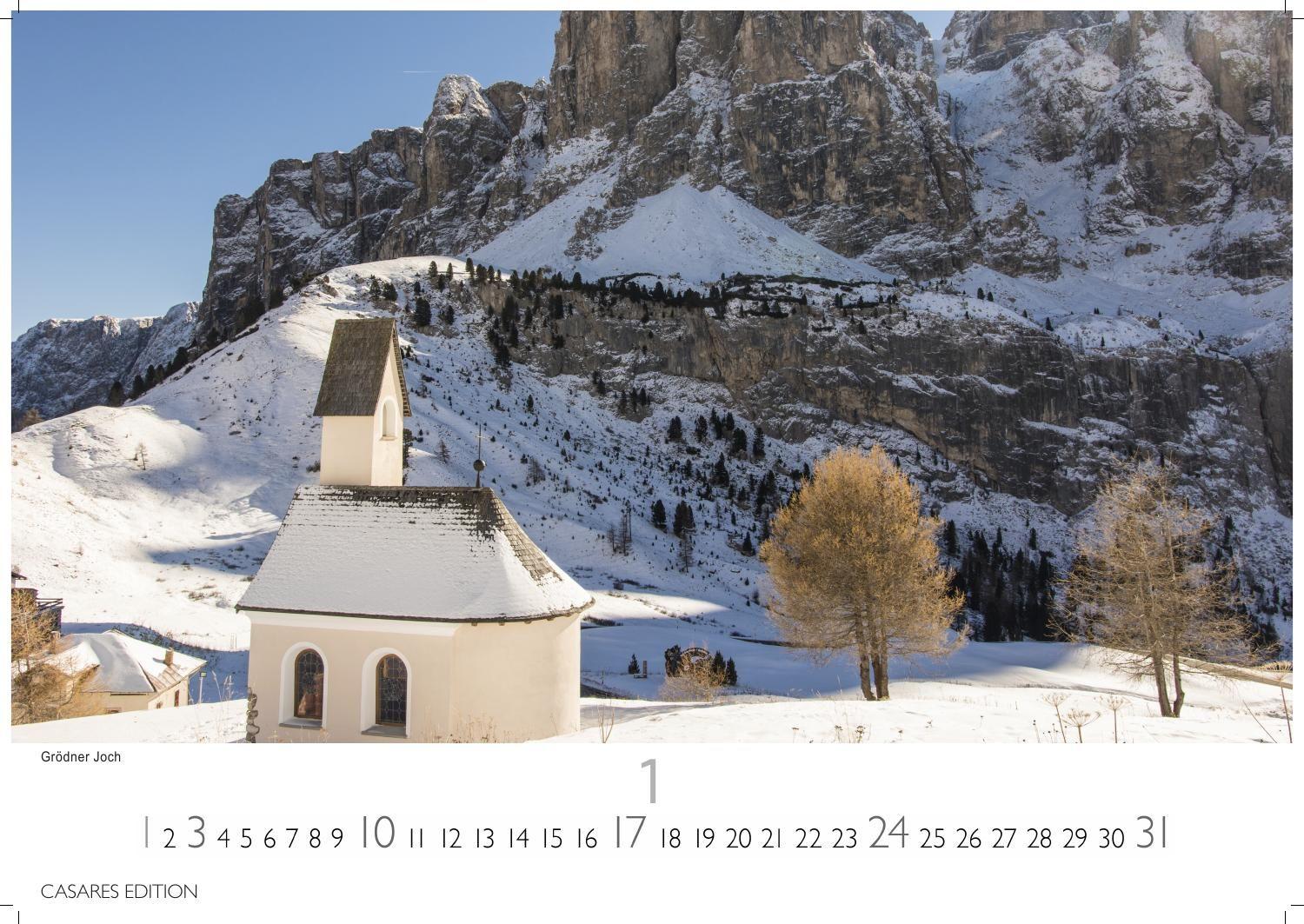 Beispielinhalt (Bild) Südtirol Kalender 2027 - Wandkalender | Fotokalender Italien 35x50cm - 12 eindrucksvolle Fotografien aus Südtirol
