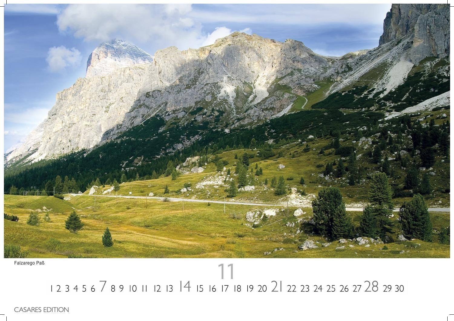 Beispielinhalt (Bild) Südtirol Kalender 2027 - Wandkalender | Fotokalender Italien 35x50cm - 12 eindrucksvolle Fotografien aus Südtirol