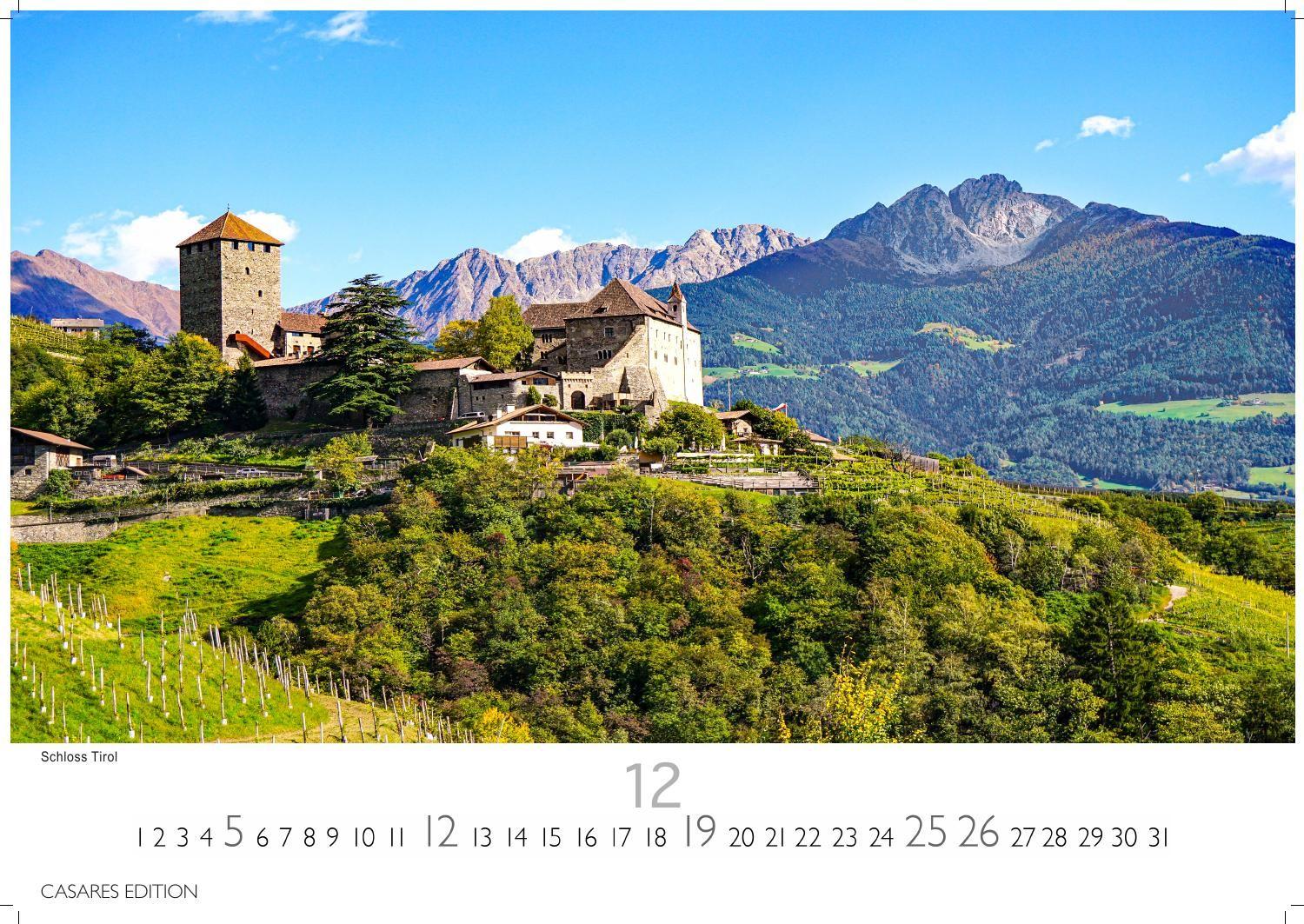 Beispielinhalt (Bild) Südtirol Kalender 2027 - Wandkalender | Fotokalender Italien 35x50cm - 12 eindrucksvolle Fotografien aus Südtirol