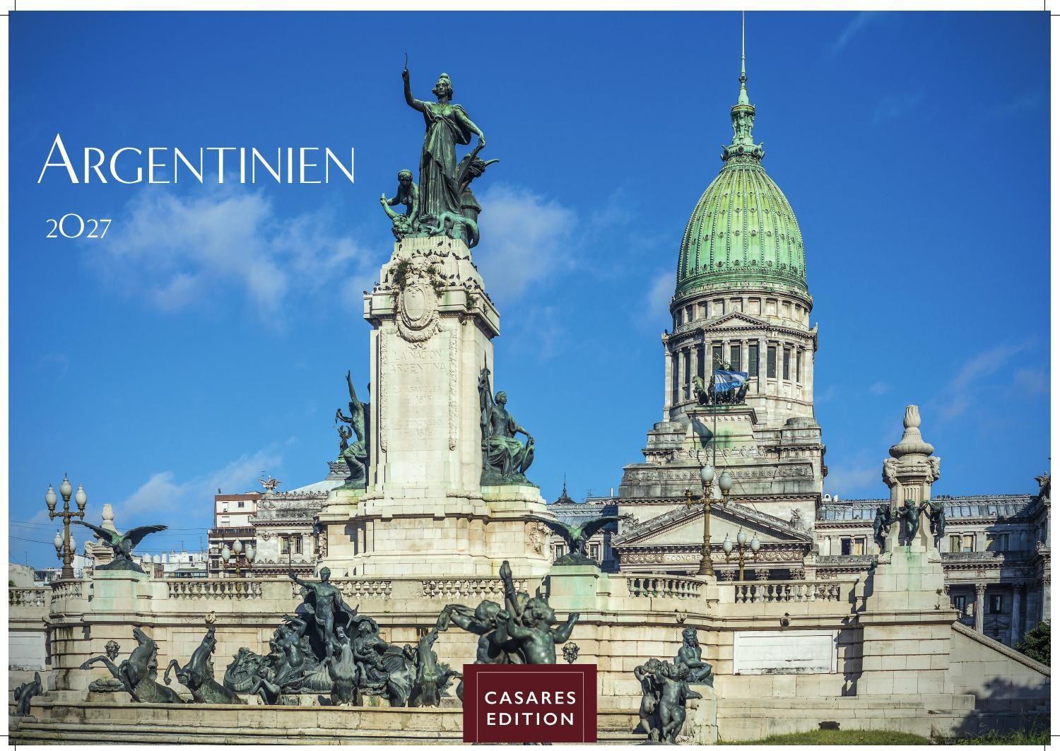 Vorderes Coverbild Argentinien Kalender 2027 - Wandkalender | Fotokalender Südamerika 24x35cm - Bildkalender mit beeindruckenden Fotos von Natur, Kultur & Weite, ideal als Geschenk & Deko