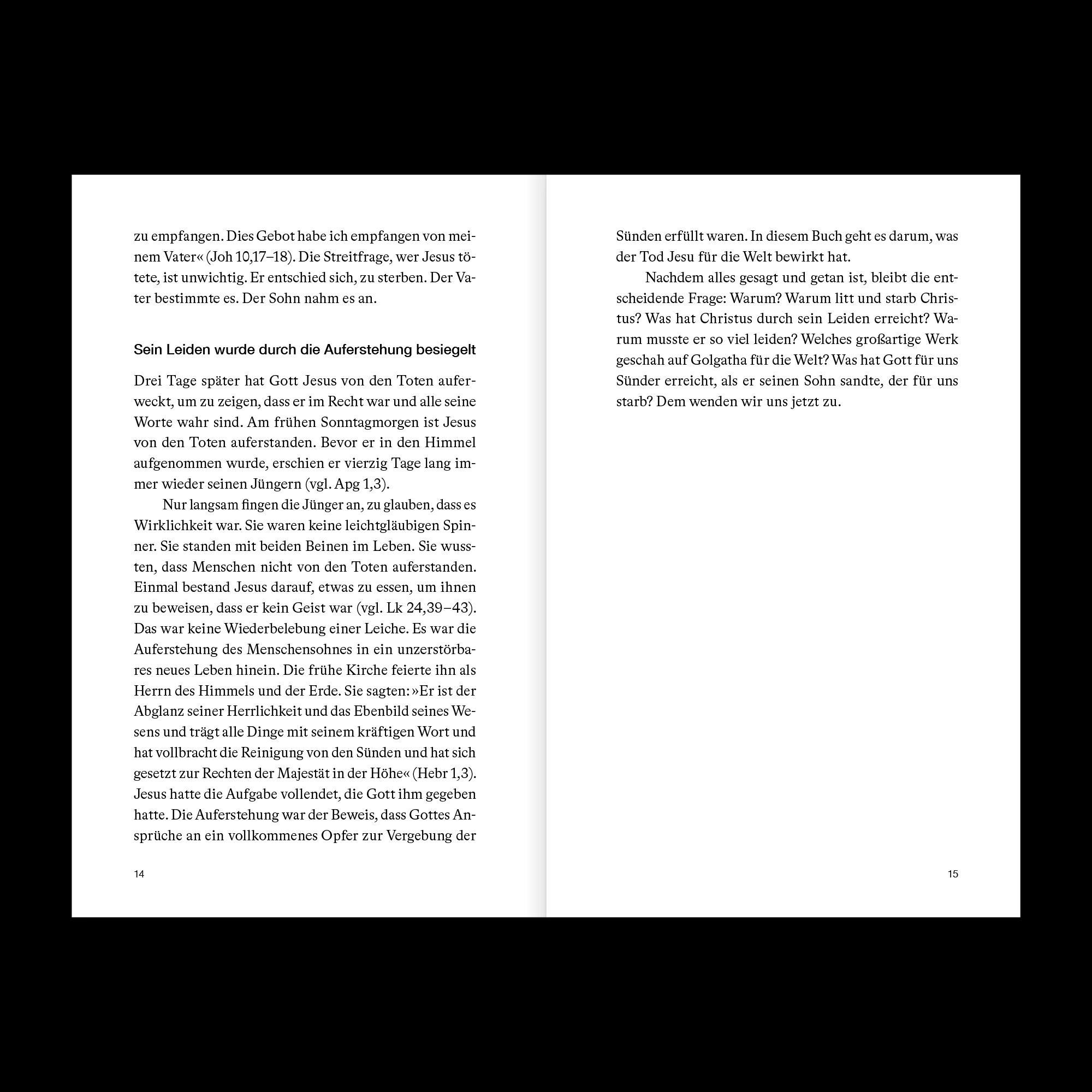 Beispielinhalt (Bild) Warum Jesus sterben musste