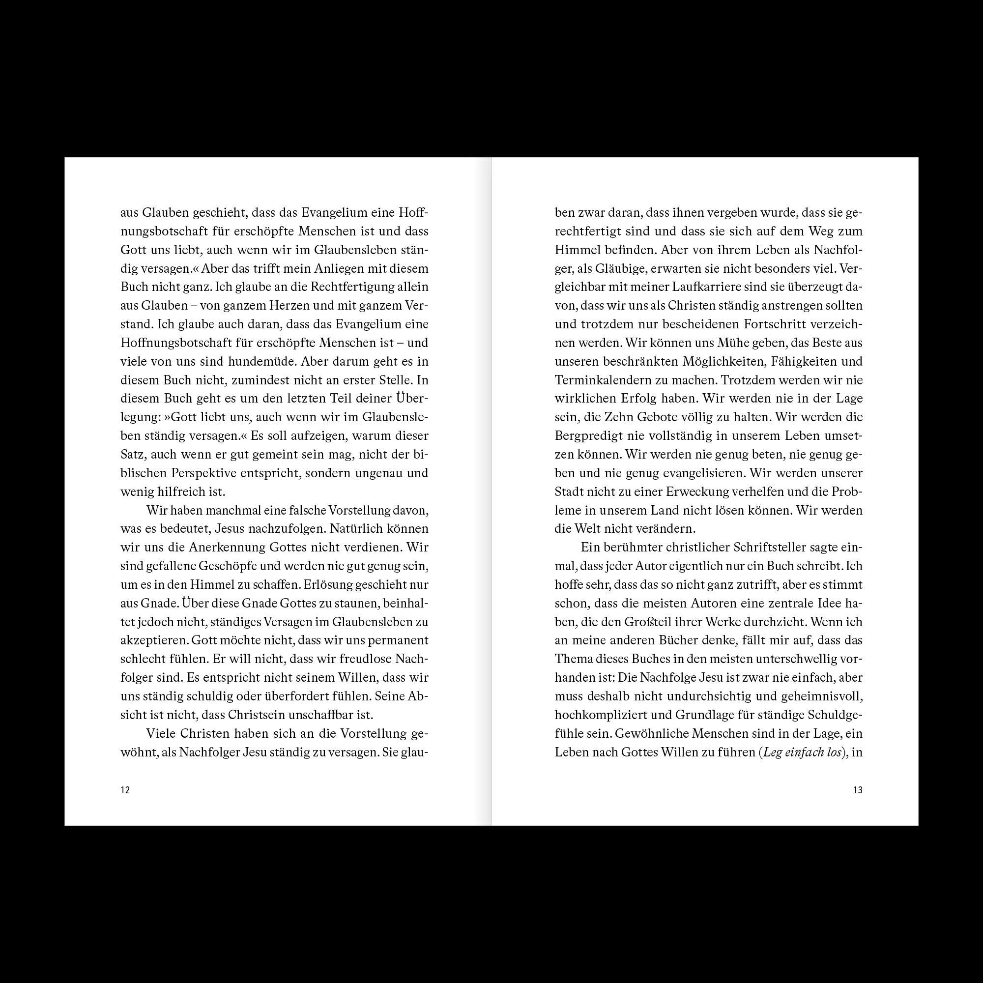 Beispielinhalt (Bild) Christsein schafft eh keiner