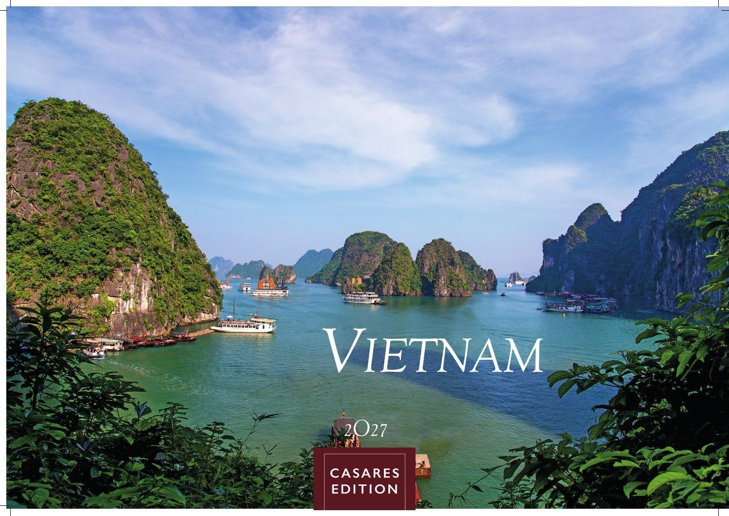 Vorderes Coverbild Vietnam Kalender 2027 - Wandkalender | Fotokalender Asien 35x50cm Grosses Format - Fotos von Vietnams beeindruckenden Landschaften und traditionellem Leben, perfekt für Vietnam-Liebhaber