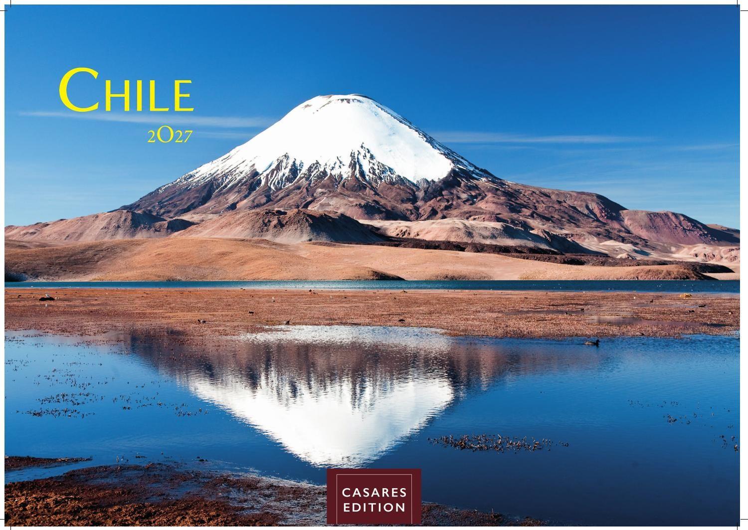 Vorderes Coverbild Chile Kalender 2027 - Wandkalender | Fotokalender Südamerika 35x50cm - Spektakuläre Landschaften von Atacama bis Patagonien, perfekt als Geschenk & Wanddeko