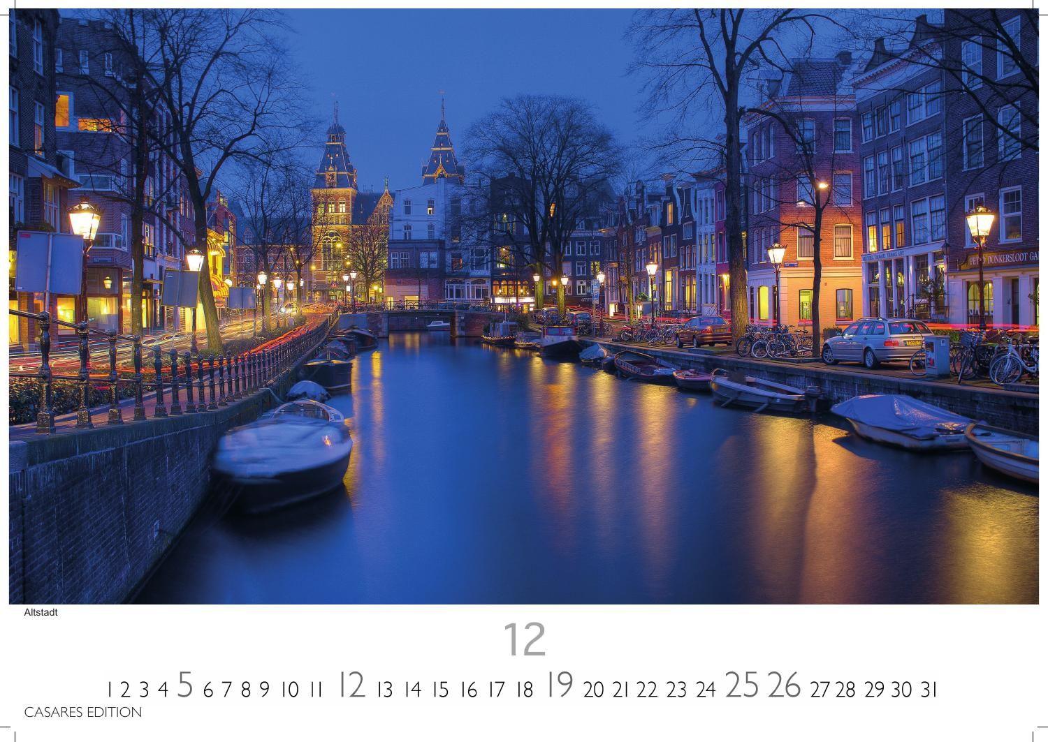 Beispielinhalt (Bild) Amsterdam Kalender 2027 - Wandkalender | Fotokalender |Niederlande |Mitteleuropa 35x50cm - Atemberaubende Fotos von Amsterdams Sehenswürdigkeiten, Kanälen und kulturellen Highlights.