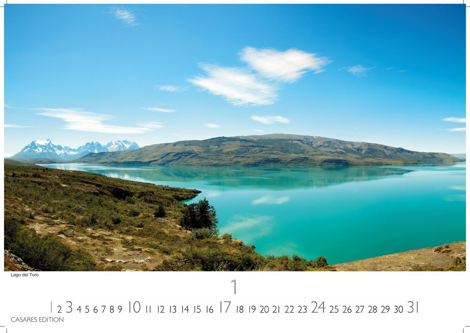 Beispielinhalt (Bild) Patagonien Kalender 2027 - Wandkalender | Fotokalender Südamerika 24x35cm - mit beeindruckenden Fotos von Gletschern, Bergen & Wildnis, ideal als Geschenk & Deko