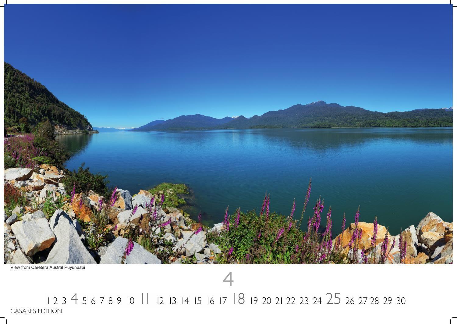 Beispielinhalt (Bild) Patagonien Kalender 2027 - Wandkalender | Fotokalender Südamerika 24x35cm - mit beeindruckenden Fotos von Gletschern, Bergen & Wildnis, ideal als Geschenk & Deko