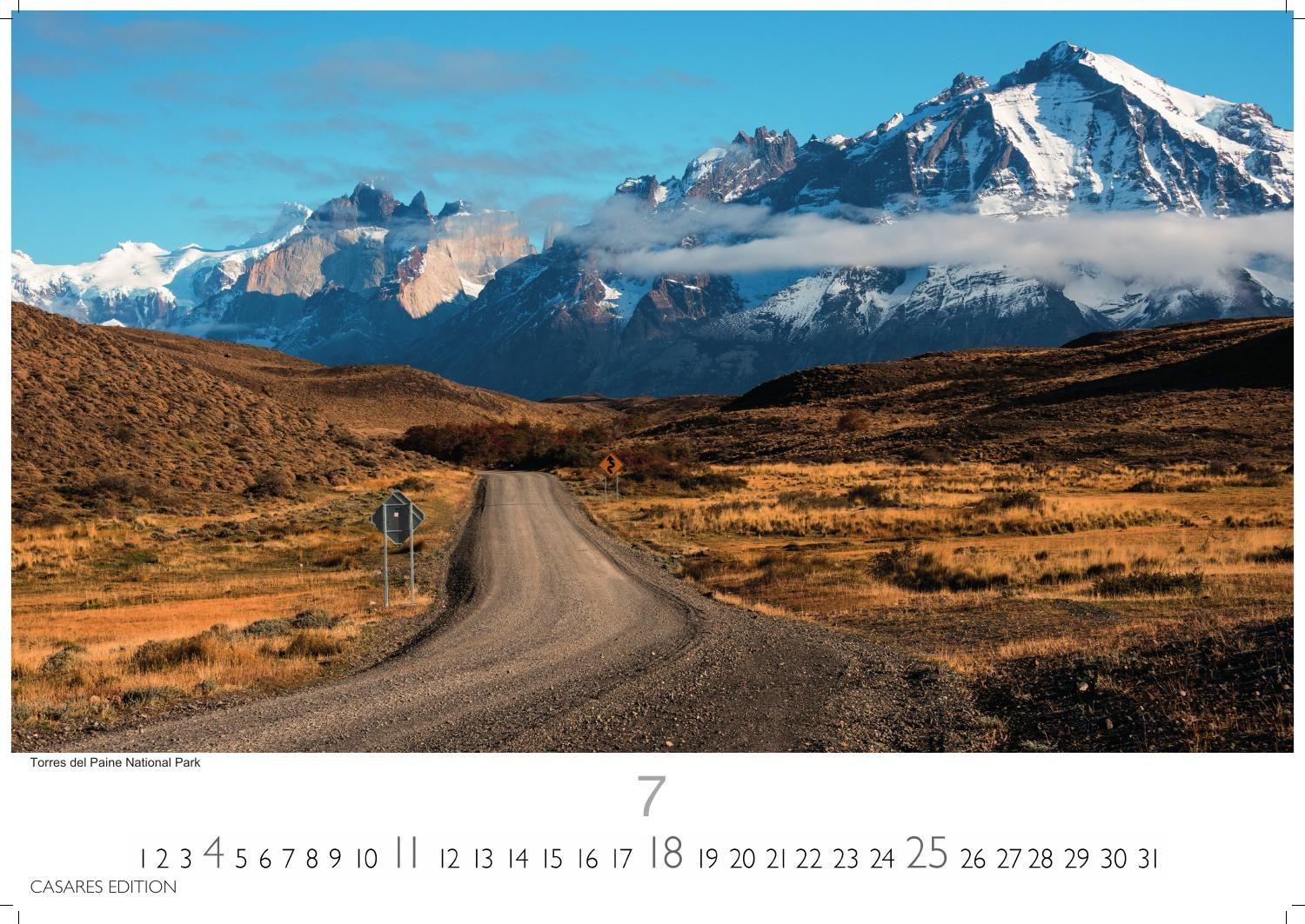 Beispielinhalt (Bild) Patagonien Kalender 2027 - Wandkalender | Fotokalender Südamerika 24x35cm - mit beeindruckenden Fotos von Gletschern, Bergen & Wildnis, ideal als Geschenk & Deko