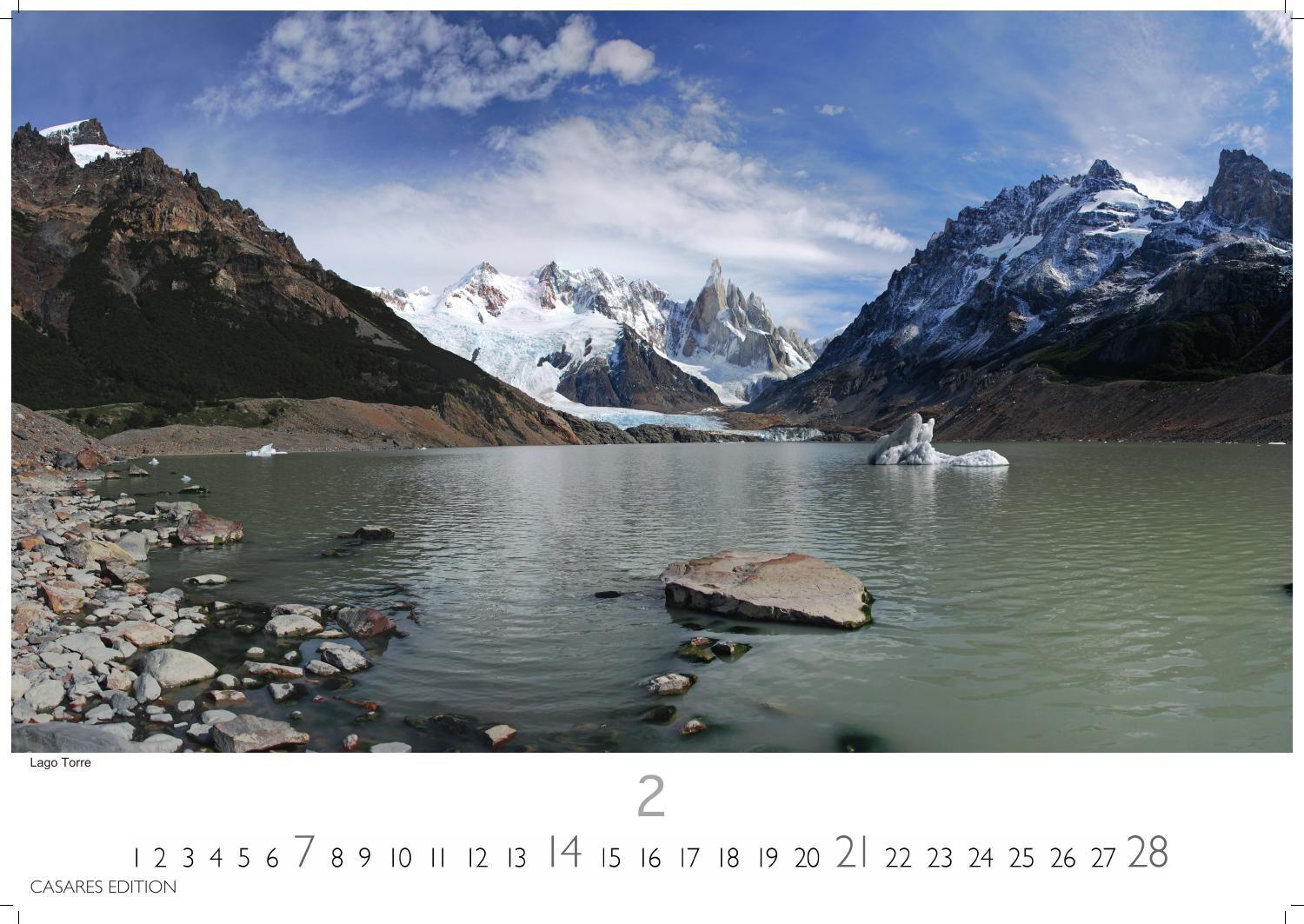 Beispielinhalt (Bild) Patagonien Kalender 2027 - Wandkalender | Fotokalender Südamerika 24x35cm - mit beeindruckenden Fotos von Gletschern, Bergen & Wildnis, ideal als Geschenk & Deko