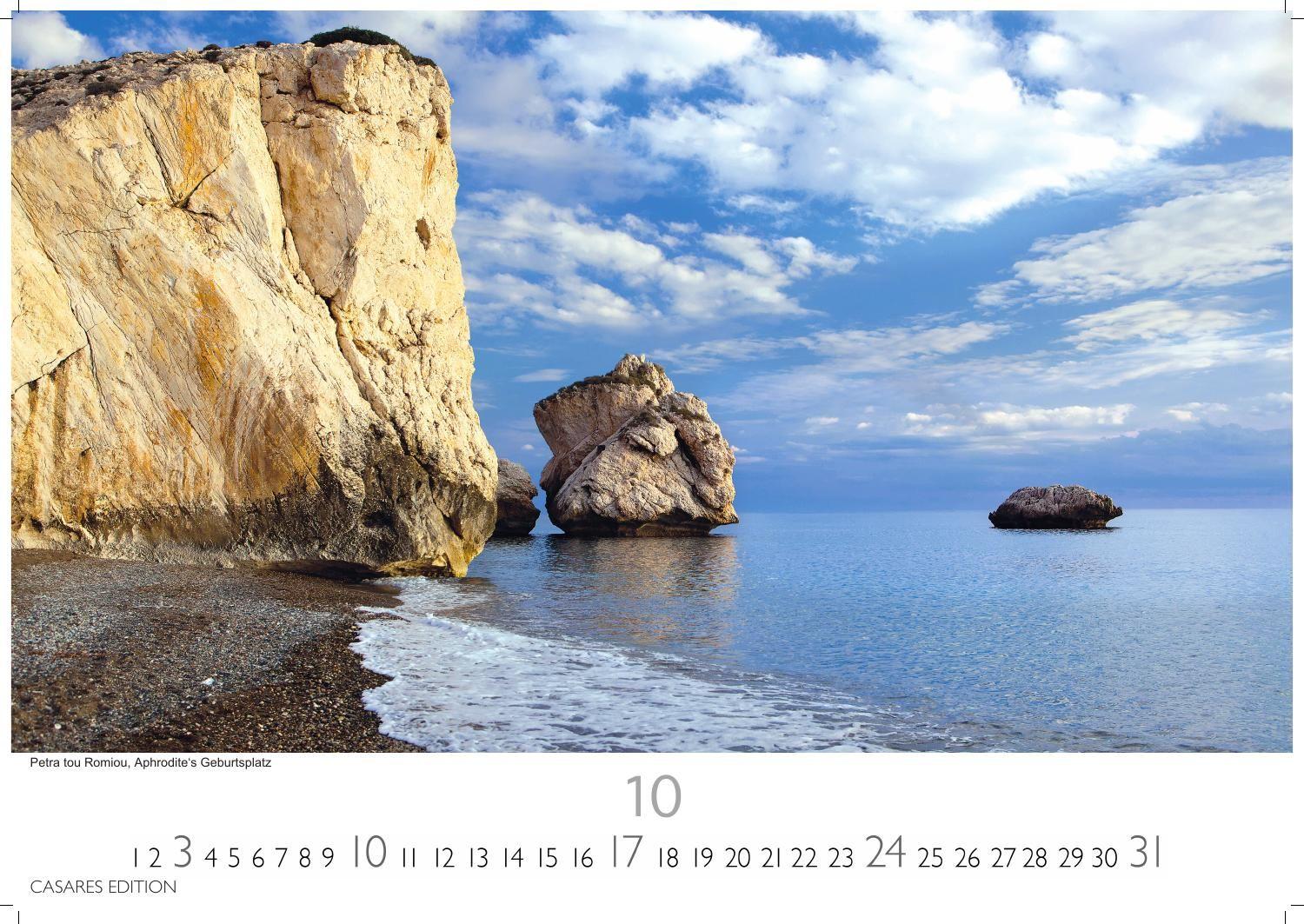 Beispielinhalt (Bild) Zypern Kalender 2027 - Wandkalender | Fotokalender Mittelmeer 35x50cm - Wunderschöne Fotografien von Zypern, Monat für Monat.