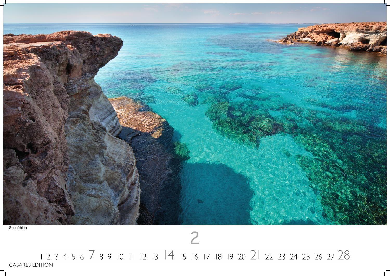 Beispielinhalt (Bild) Zypern Kalender 2027 - Wandkalender | Fotokalender Mittelmeer 35x50cm - Wunderschöne Fotografien von Zypern, Monat für Monat.