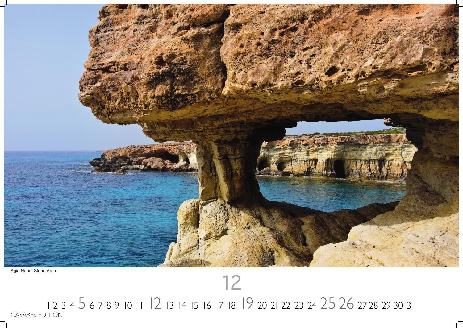 Beispielinhalt (Bild) Zypern Kalender 2027 - Wandkalender | Fotokalender Mittelmeer 35x50cm - Wunderschöne Fotografien von Zypern, Monat für Monat.