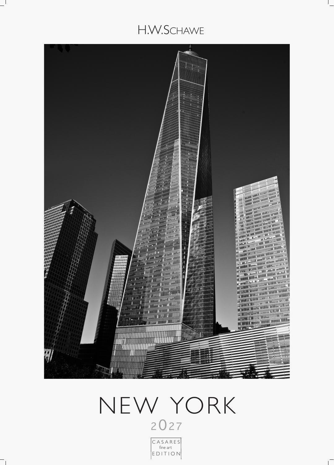 Vorderes Coverbild New York schwarz-weiss Kalender 2027 - Wandkalender | Fotokalender Nordamerika S 29x21cm - Eleganter Schwarz-Weiß-Print mit beeindruckenden New York City Motiven