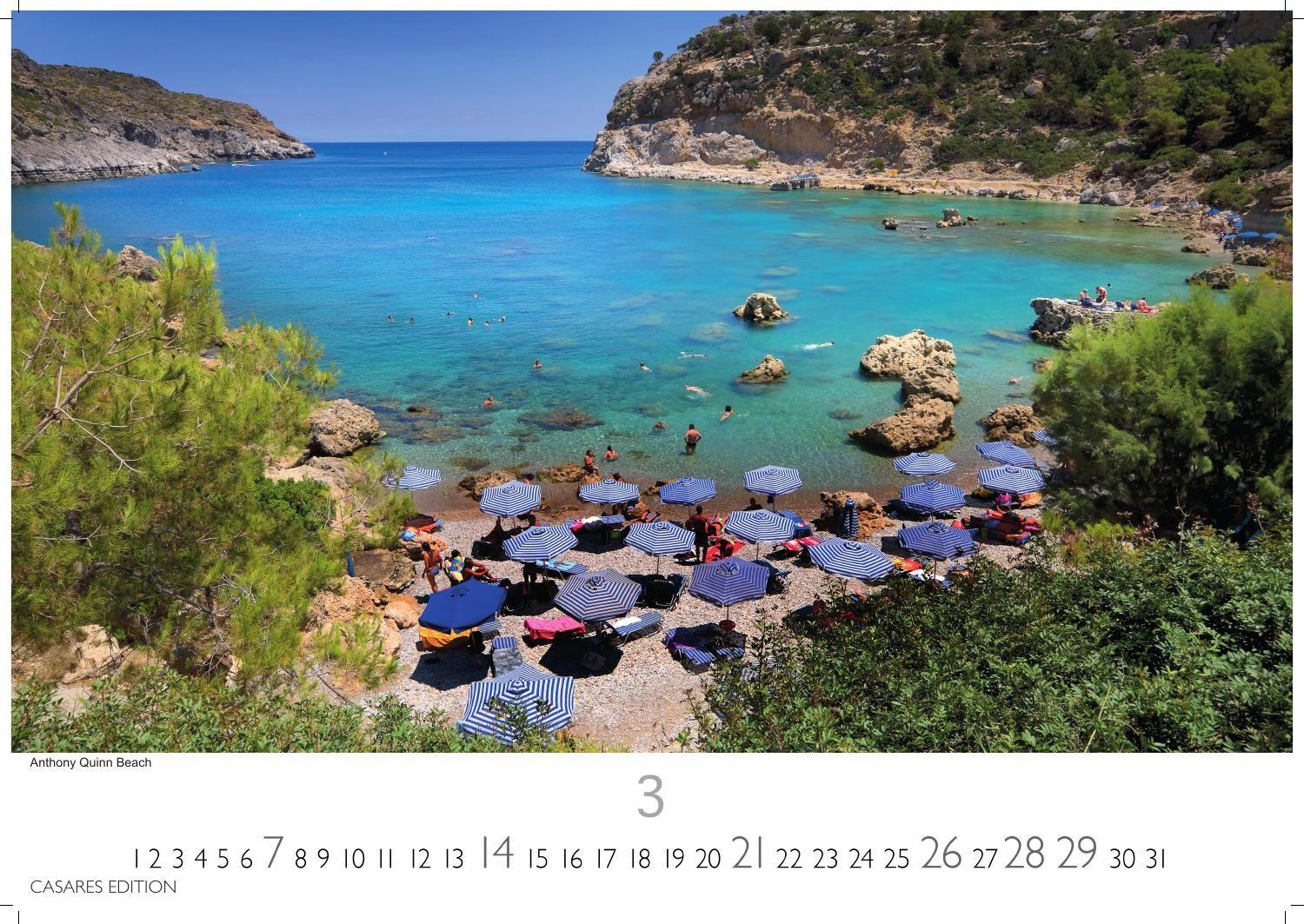 Beispielinhalt (Bild) Rhodos Kalender 2027 - Wandkalender | Fotokalender Griechenland 24x35cm, Premium Qualität, Urlaub, Ferien, Reise & Lifestyle - Perfekt für Rodos Fans & Reisebegeisterte.