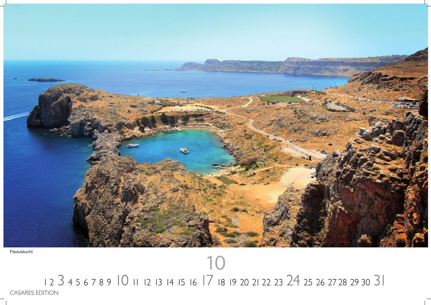 Beispielinhalt (Bild) Rhodos Kalender 2027 - Wandkalender | Fotokalender Griechenland 24x35cm, Premium Qualität, Urlaub, Ferien, Reise & Lifestyle - Perfekt für Rodos Fans & Reisebegeisterte.
