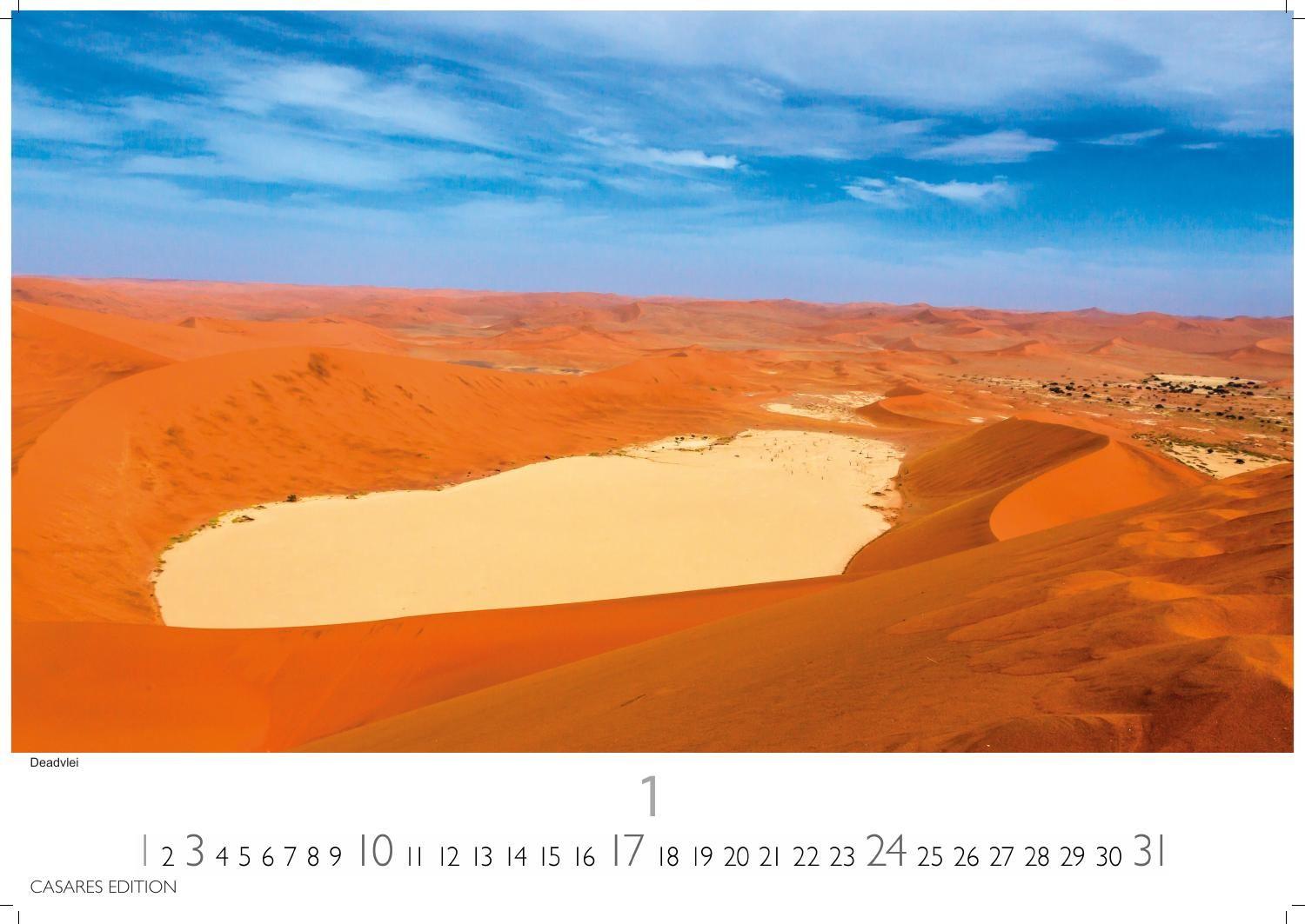 Beispielinhalt (Bild) Namibia Kalender 2027 - Wandkalender | Fotokalender Afrika 35x50 cm - . mit atemberaubenden Landschaftsfotos und der Tierwelt.