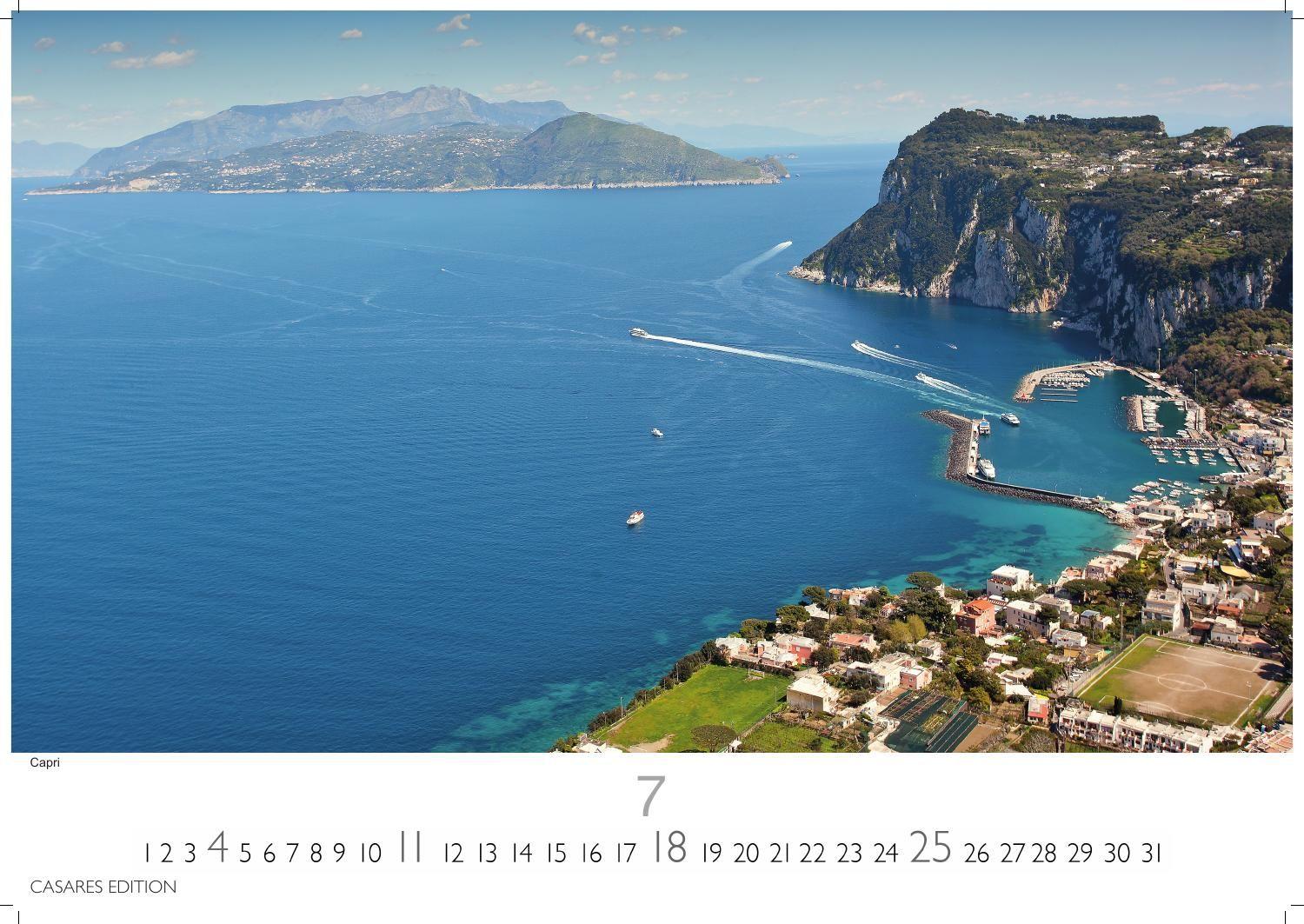 Beispielinhalt (Bild) Golf von Neapel Kalender 2027 - Wandkalender | Fotokalender Italien 24x35 cm -. mit Capri, Ischia & Amalfi Küste