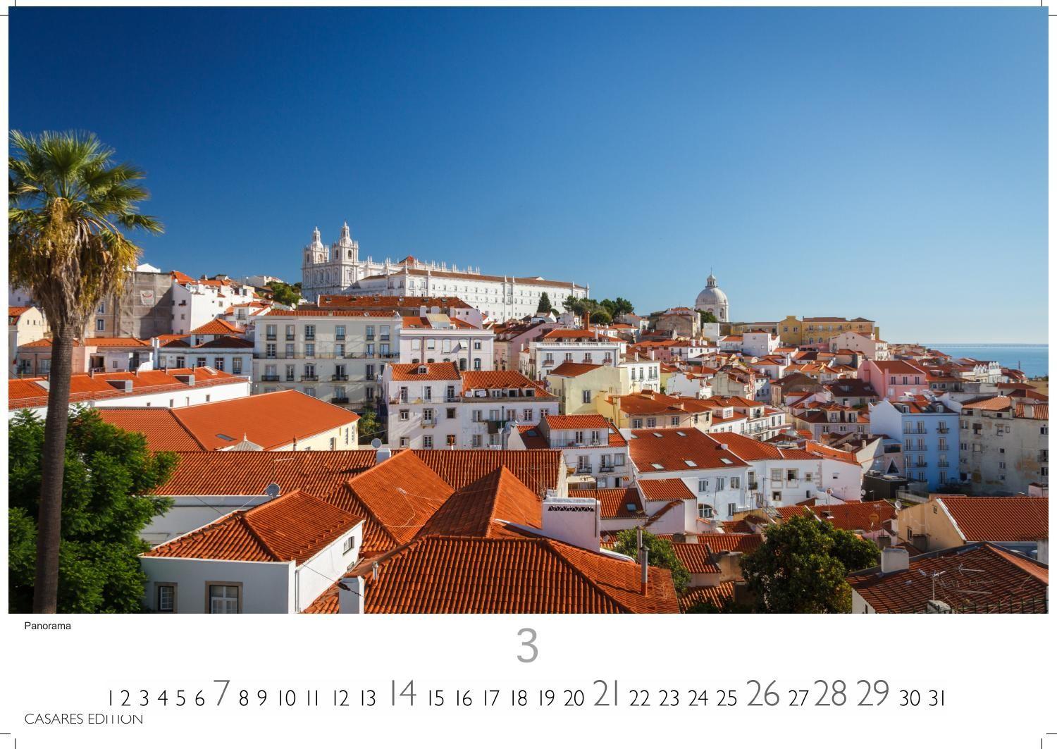 Beispielinhalt (Bild) Lissabon Kalender 2027 - Wandkalender | Fotokalender Portugal 24x35 cm - Atemberaubende Fotos dieser schönen Stadt