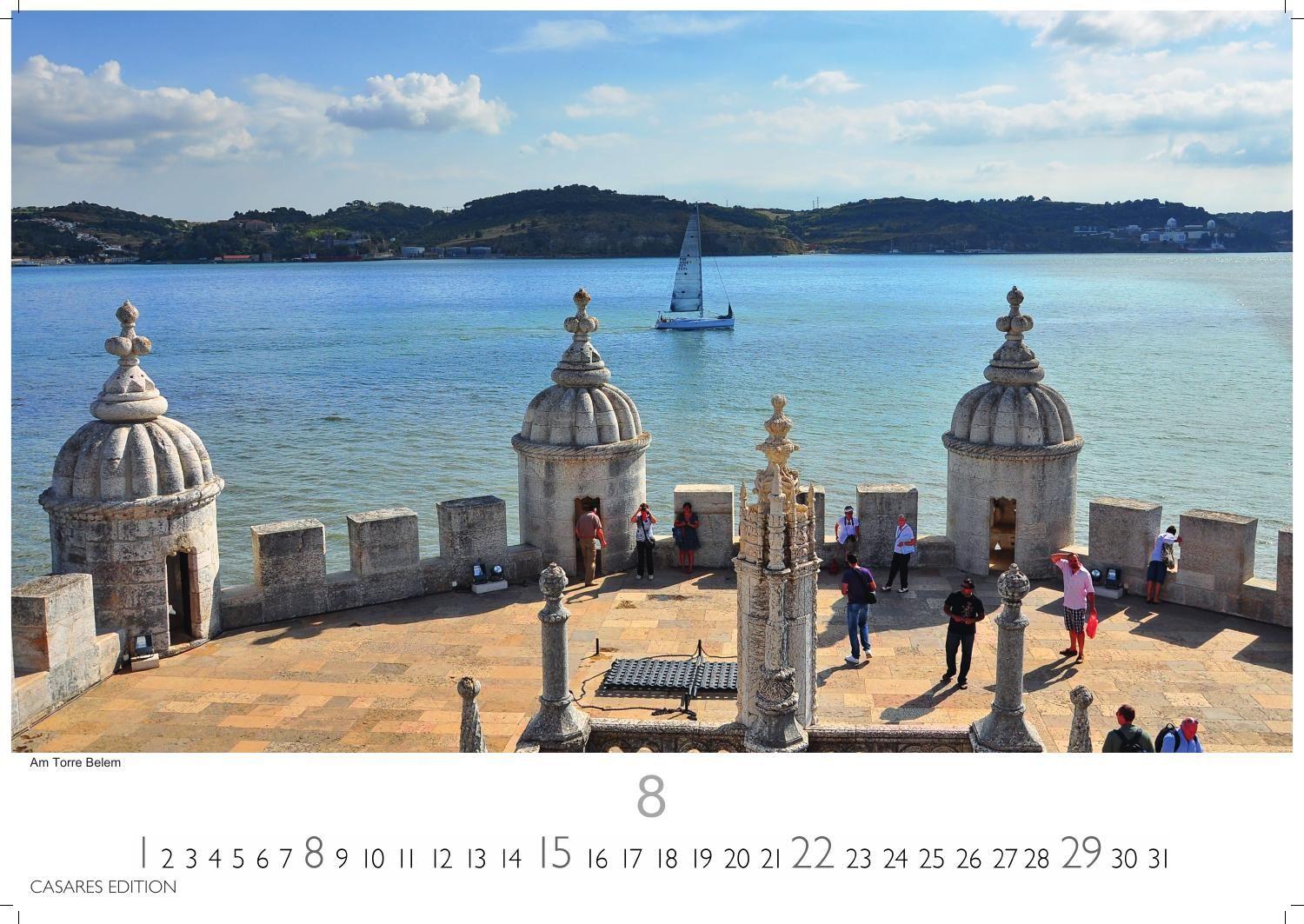 Beispielinhalt (Bild) Lissabon Kalender 2027 - Wandkalender | Fotokalender Portugal 24x35 cm - Atemberaubende Fotos dieser schönen Stadt