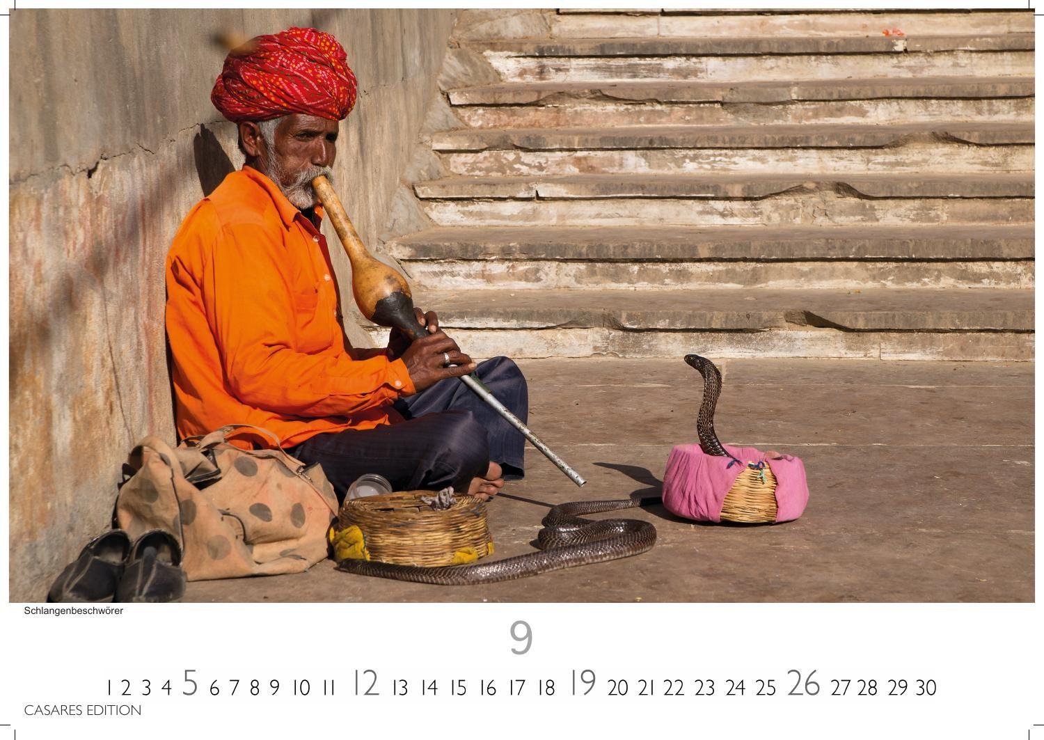 Beispielinhalt (Bild) Indien Kalender 2027 - Wandkalender | Fotokalender Asien 24x35cm - Entdecken Sie die vielfältige Kultur Indiens in 12 faszinierenden Fotos