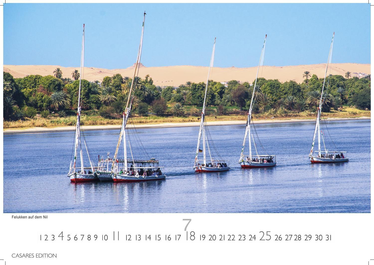 Beispielinhalt (Bild) Ägypten Kalender 2027 - Wandkalender | Fotokalender Afrika 35x50 cm - mit atemberaubenden Fotos der Pyramiden, Sphinx, Luxor & mehr