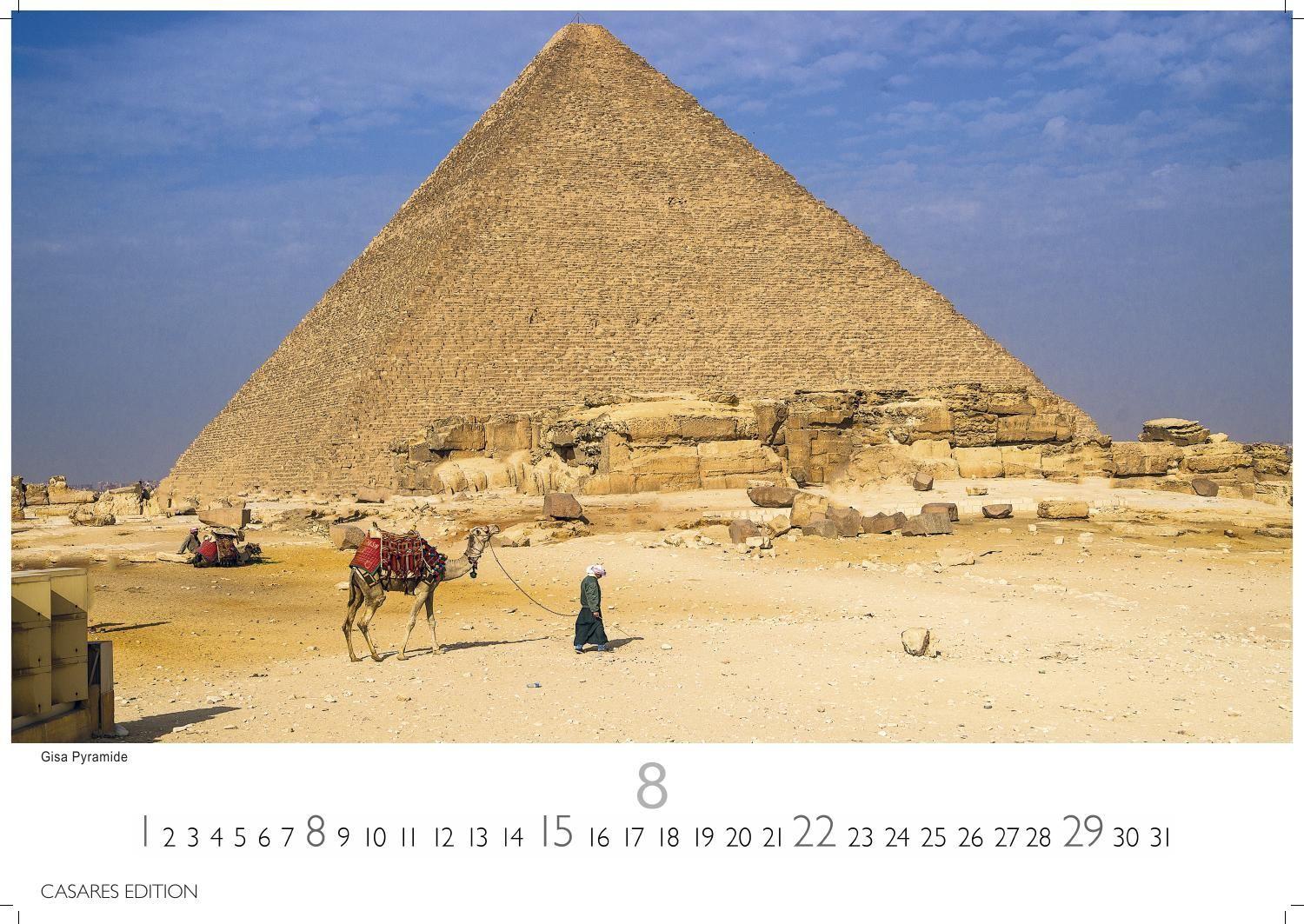 Beispielinhalt (Bild) Ägypten Kalender 2027 - Wandkalender | Fotokalender Afrika 35x50 cm - mit atemberaubenden Fotos der Pyramiden, Sphinx, Luxor & mehr