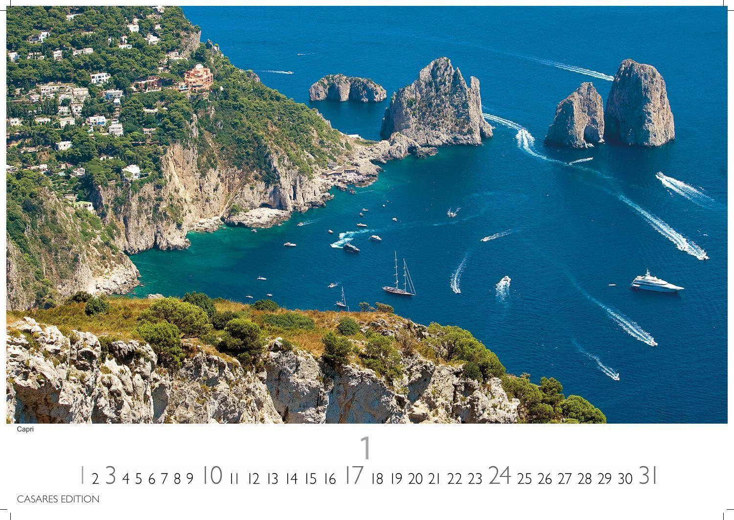 Beispielinhalt (Bild) Golf von Neapel Kalender 2027 - Wandkalender | Fotokalender Italien 35x50 cm - . mit Capri, Ischia & Amalfi Küste