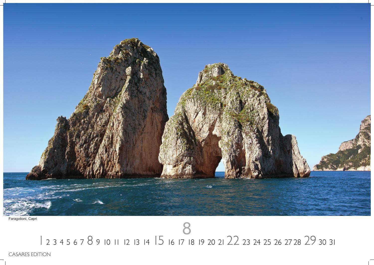 Beispielinhalt (Bild) Golf von Neapel Kalender 2027 - Wandkalender | Fotokalender Italien 35x50 cm - . mit Capri, Ischia & Amalfi Küste