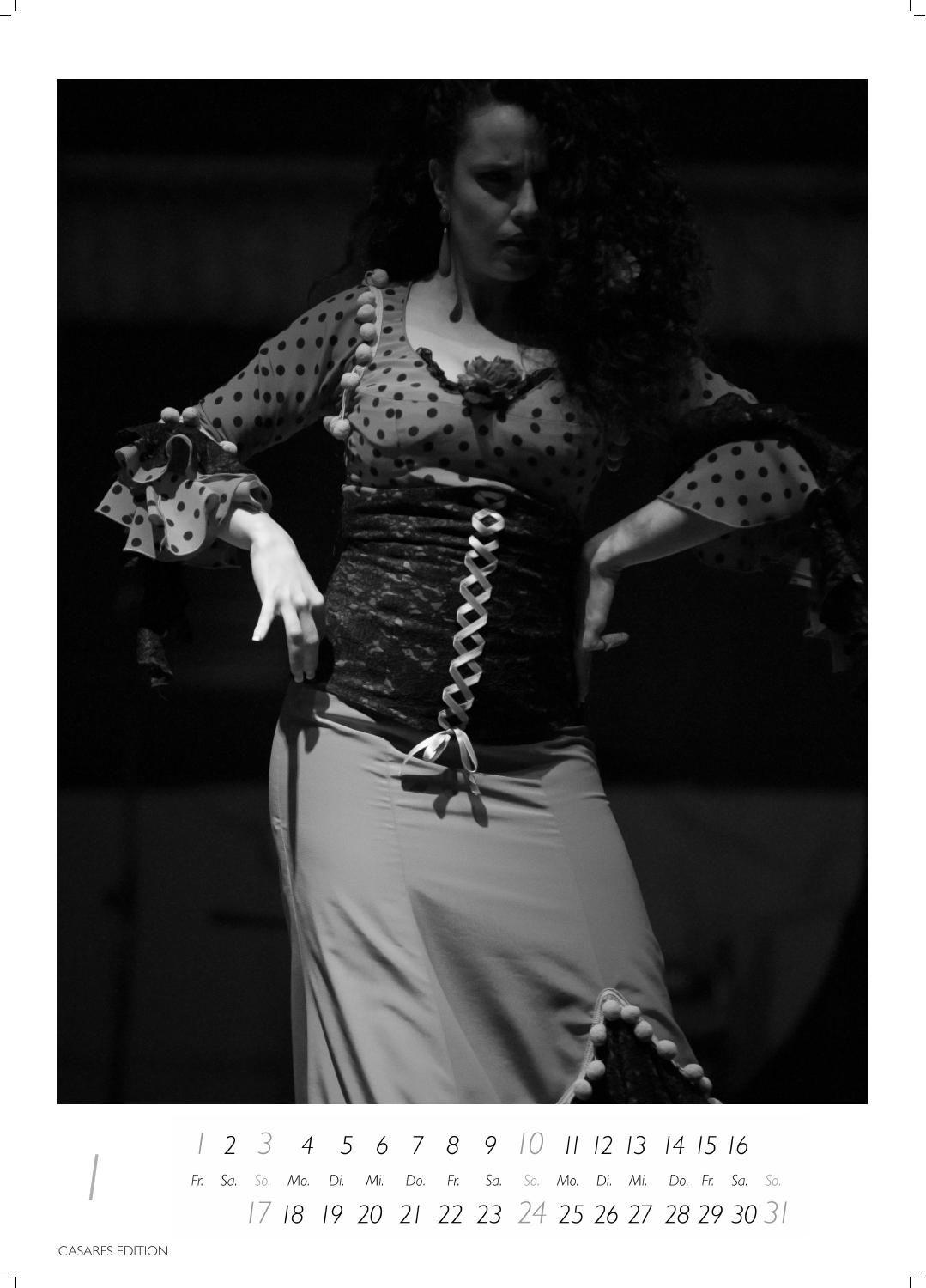 Beispielinhalt (Bild) Flamenco schwarz-weiss Kalender 2027 - Wandkalender | Fotokalender | Tanzkalender| Spanien 42x59cm - . mit eindrucksvollen Flamenco-Fotos, Tanz & Musik - Für Fans spanischer Kultur & Andalusien.