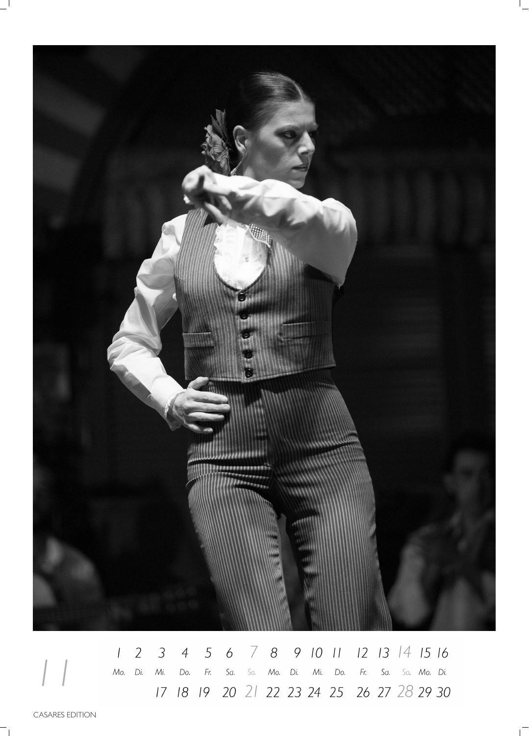 Beispielinhalt (Bild) Flamenco schwarz-weiss Kalender 2027 - Wandkalender | Fotokalender | Tanzkalender| Spanien 42x59cm - . mit eindrucksvollen Flamenco-Fotos, Tanz & Musik - Für Fans spanischer Kultur & Andalusien.