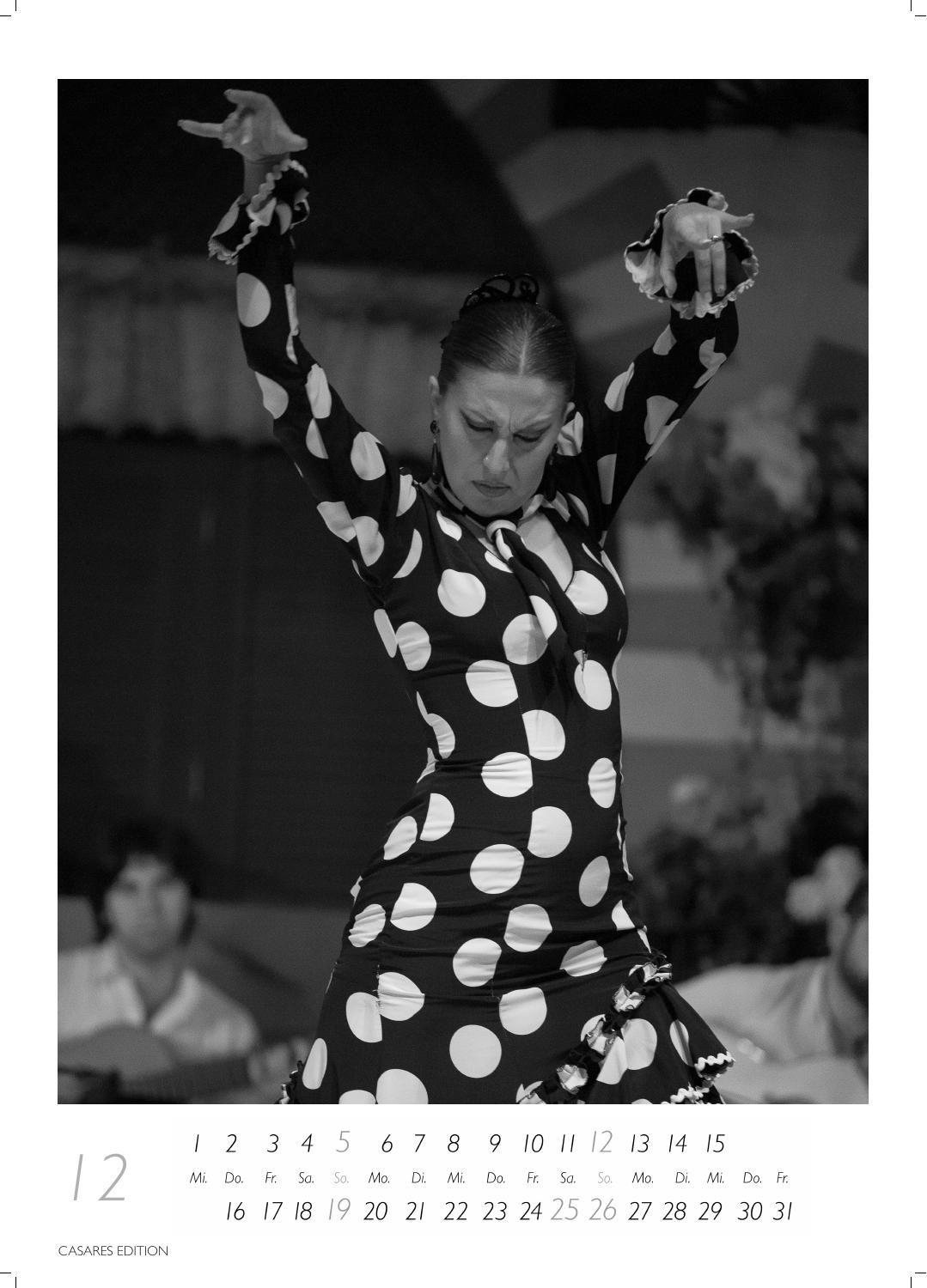 Beispielinhalt (Bild) Flamenco schwarz-weiss Kalender 2027 - Wandkalender | Fotokalender | Tanzkalender| Spanien 42x59cm - . mit eindrucksvollen Flamenco-Fotos, Tanz & Musik - Für Fans spanischer Kultur & Andalusien.