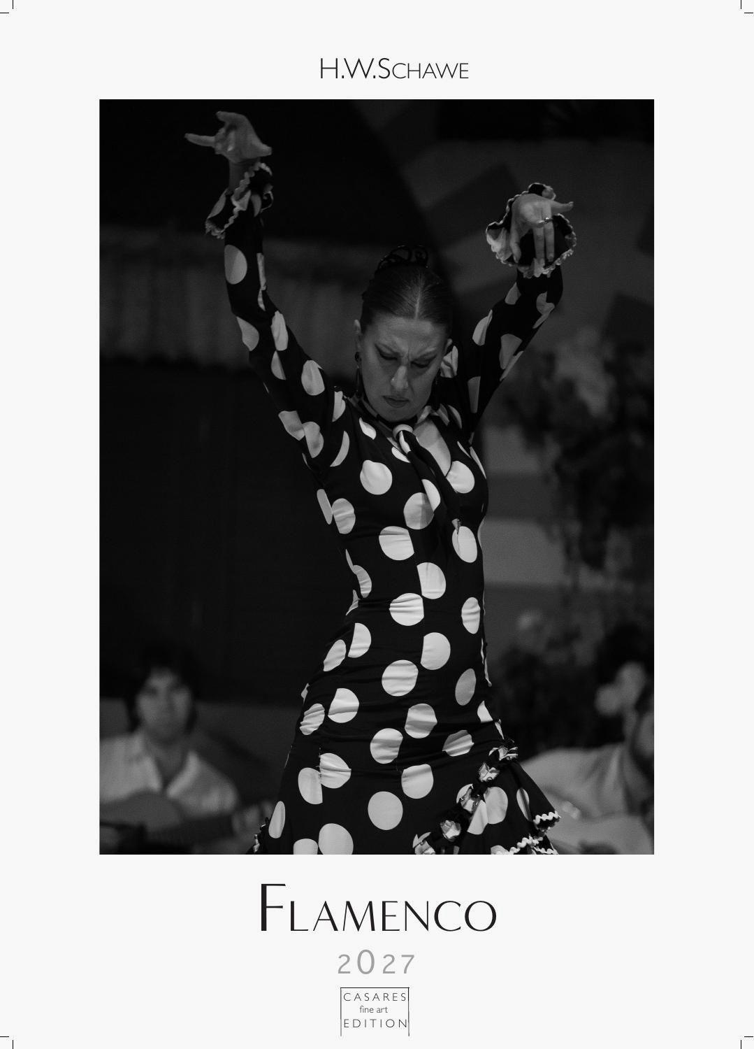 Vorderes Coverbild Flamenco schwarz-weiss Kalender 2027 - Wandkalender | Fotokalender | Tanzkalender| Spanien 42x59cm - . mit eindrucksvollen Flamenco-Fotos, Tanz & Musik - Für Fans spanischer Kultur & Andalusien.