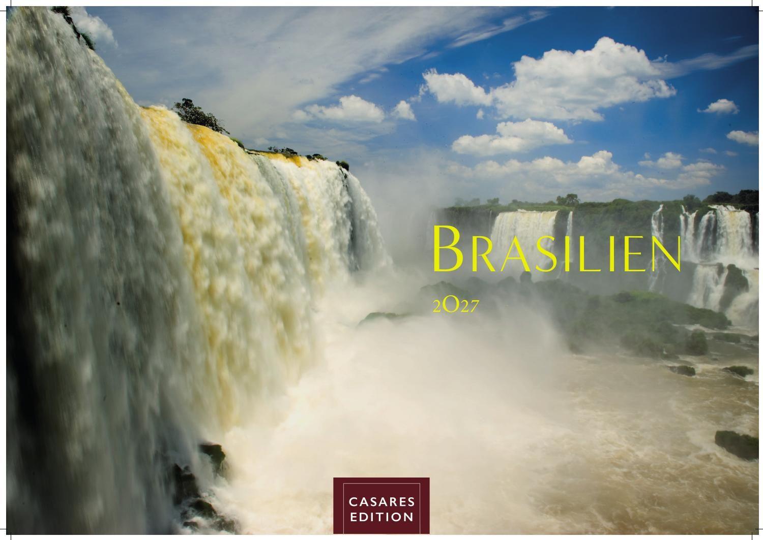 Vorderes Coverbild Brasilien Kalender 2027 - Wandkalender | Fotokalender Südamerika 24x35cm - Bildkalender mit beeindruckenden Fotos von Regenwald, Küste & Metropolen für Fernweh & Fans