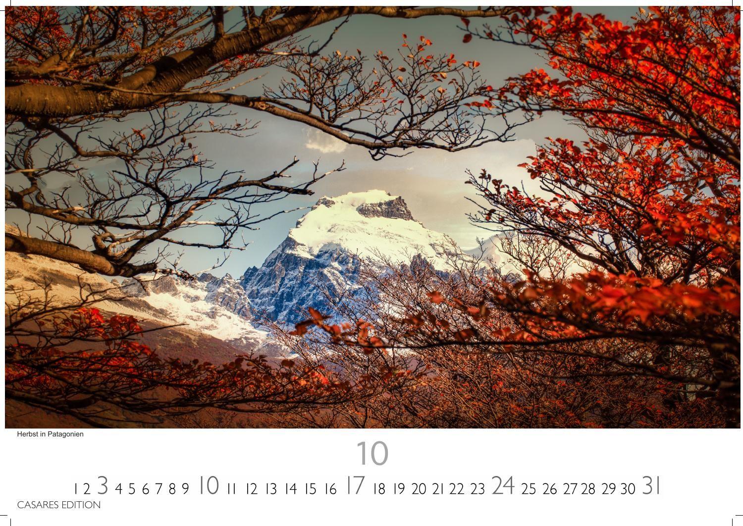 Beispielinhalt (Bild) Patagonien Kalender 2027 - Wandkalender | Fotokalender Südamerika 35x50cm - mit beeindruckenden Fotos von Gletschern, Bergen & Wildnis, ideal als Geschenk & Deko
