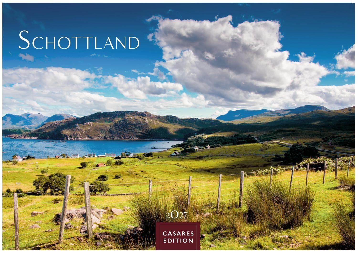 Vorderes Coverbild Schottland Kalender 2027 - Wandkalender | Fotokalender England 24x35cm - Faszinierende Bilder von schottischen Highlands, Lochs, Küsten und Nationalparks