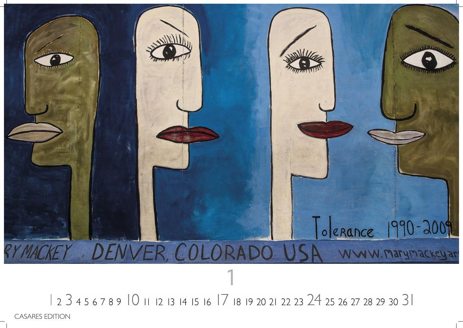 Beispielinhalt (Bild) Berlin Street Art Kalender 2027 - Wandkalender | Fotokalender Deutschland 24x35cm - Vielfalt und Kreativität der urbanen Kunst