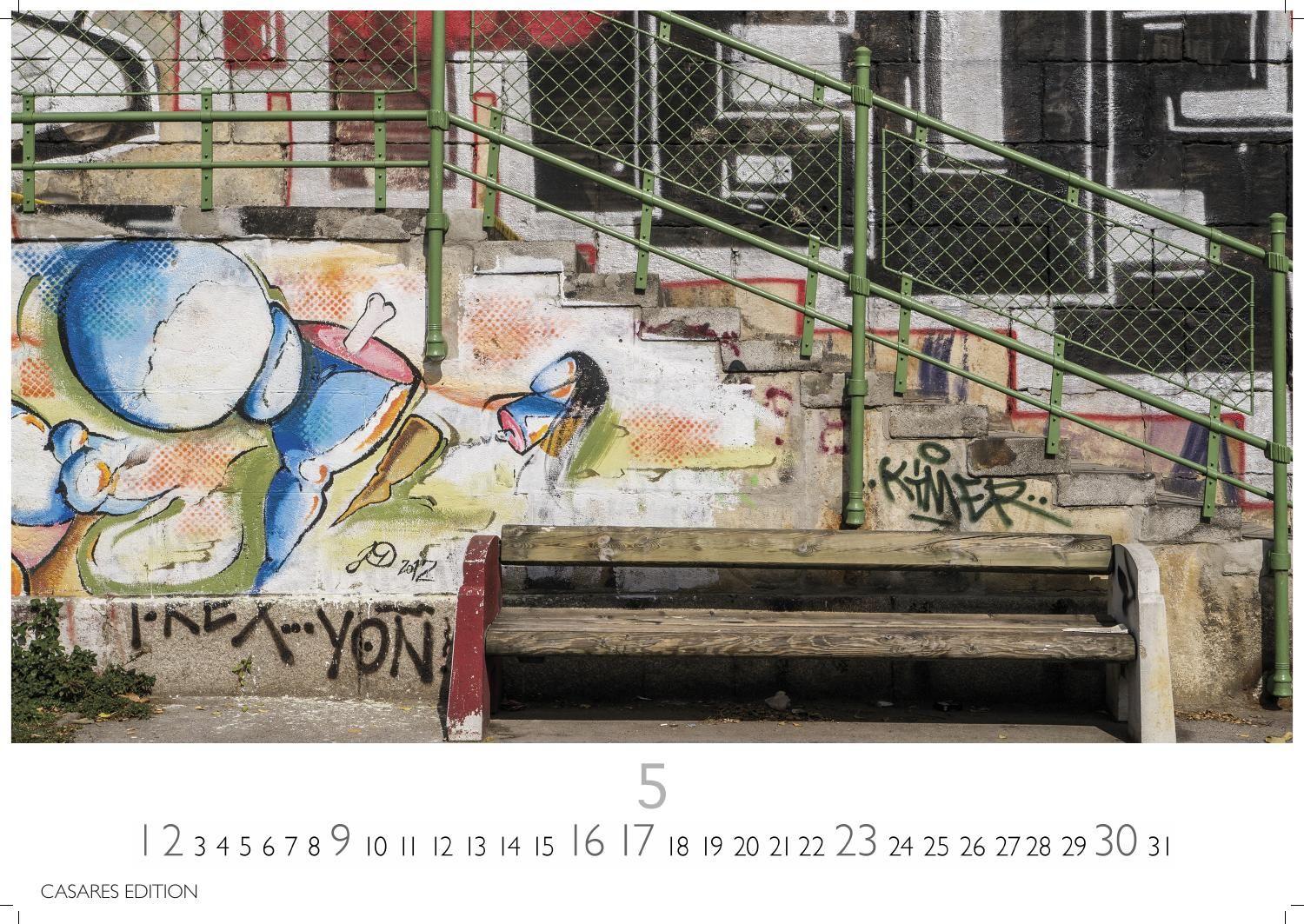 Beispielinhalt (Bild) Berlin Street Art Kalender 2027 - Wandkalender | Fotokalender Deutschland 24x35cm - Vielfalt und Kreativität der urbanen Kunst
