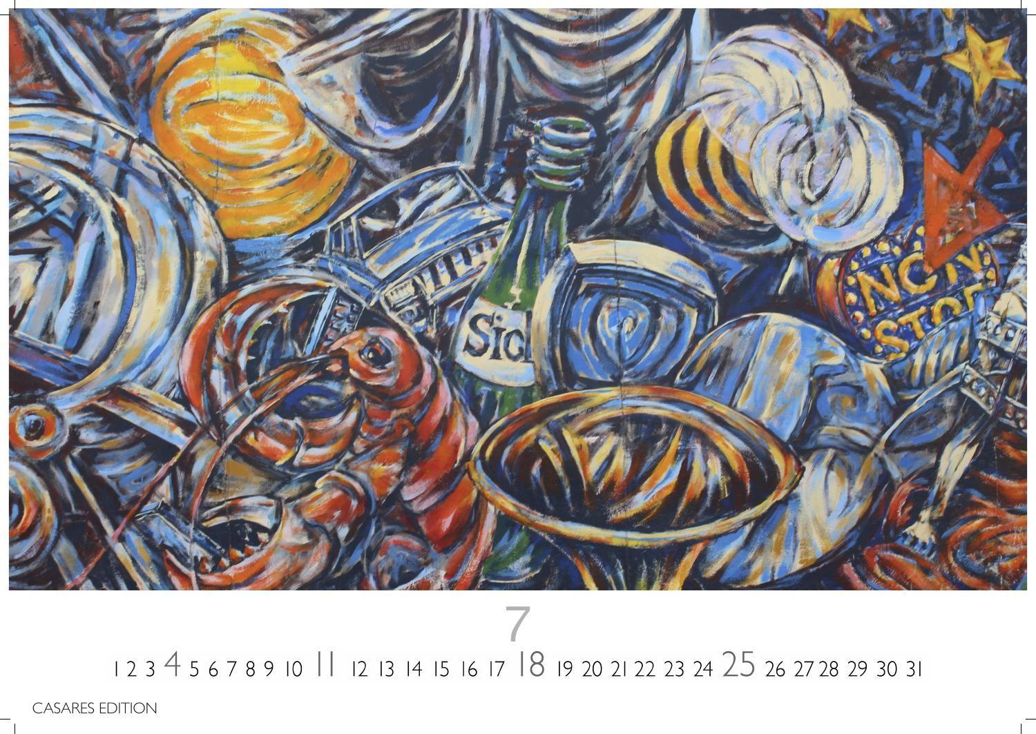 Beispielinhalt (Bild) Berlin Street Art Kalender 2027 - Wandkalender | Fotokalender Deutschland 24x35cm - Vielfalt und Kreativität der urbanen Kunst