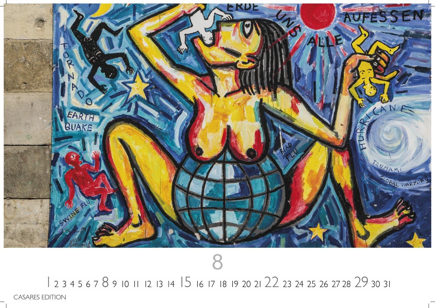 Beispielinhalt (Bild) Berlin Street Art Kalender 2027 - Wandkalender | Fotokalender Deutschland 24x35cm - Vielfalt und Kreativität der urbanen Kunst