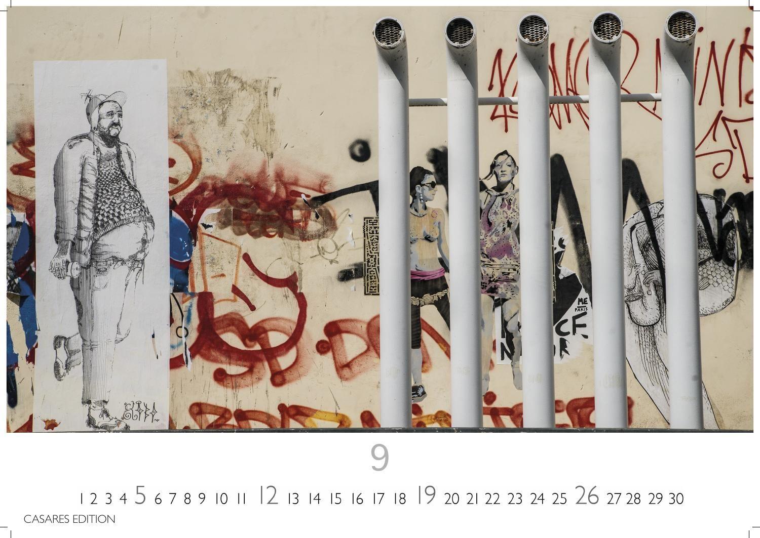 Beispielinhalt (Bild) Berlin Street Art Kalender 2027 - Wandkalender | Fotokalender Deutschland 24x35cm - Vielfalt und Kreativität der urbanen Kunst